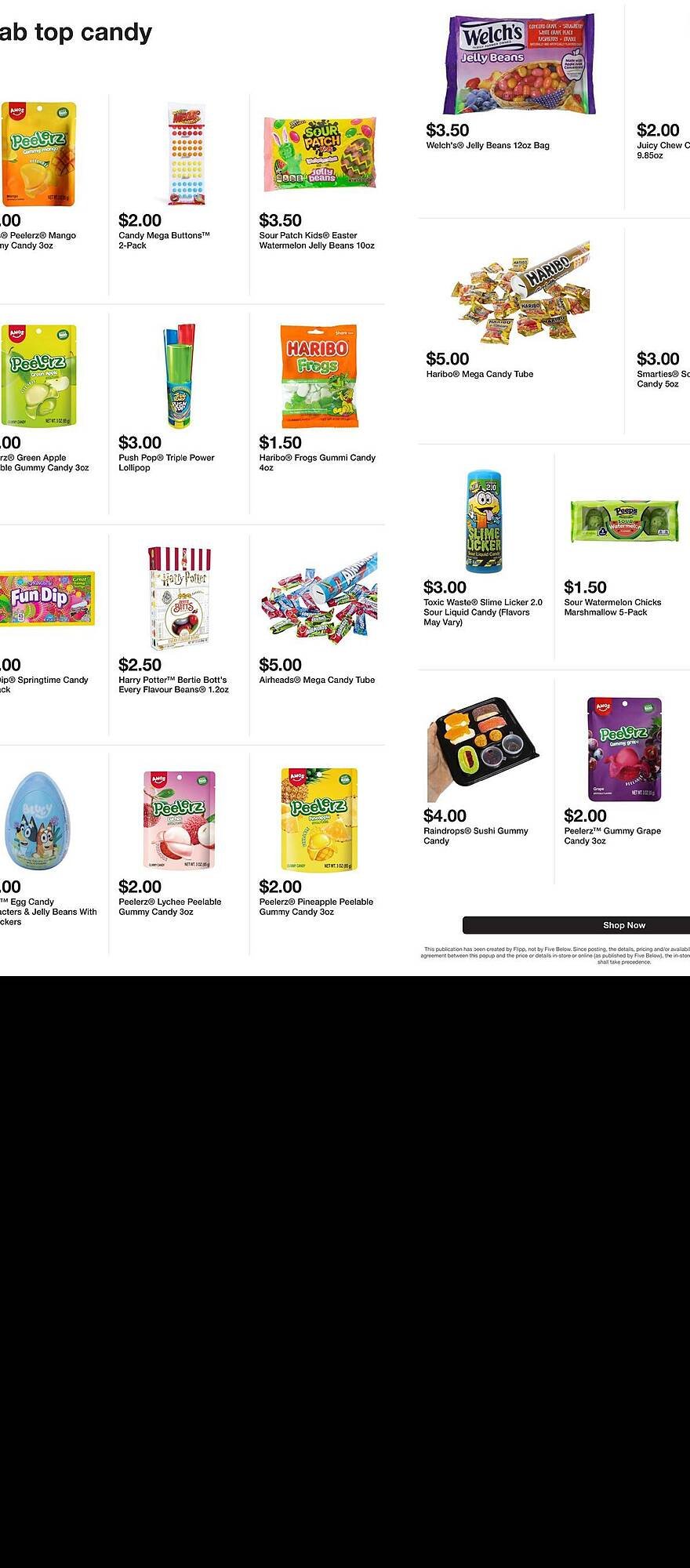 Five Below weekly ad