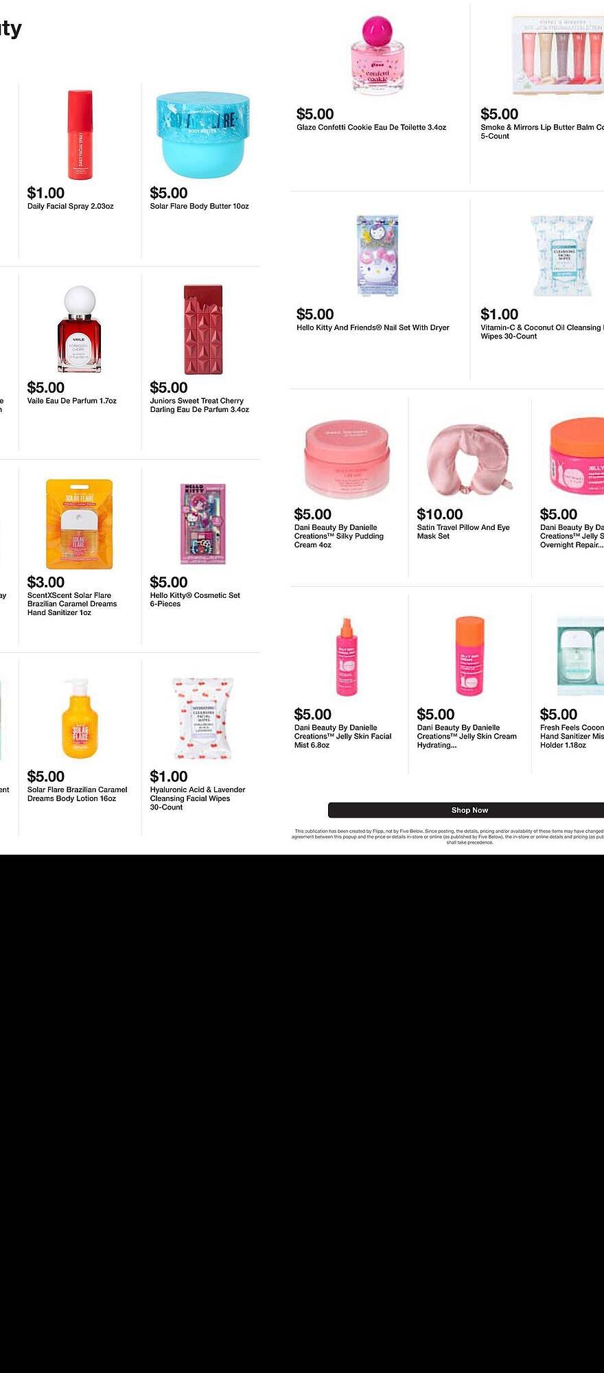 Five Below weekly ad