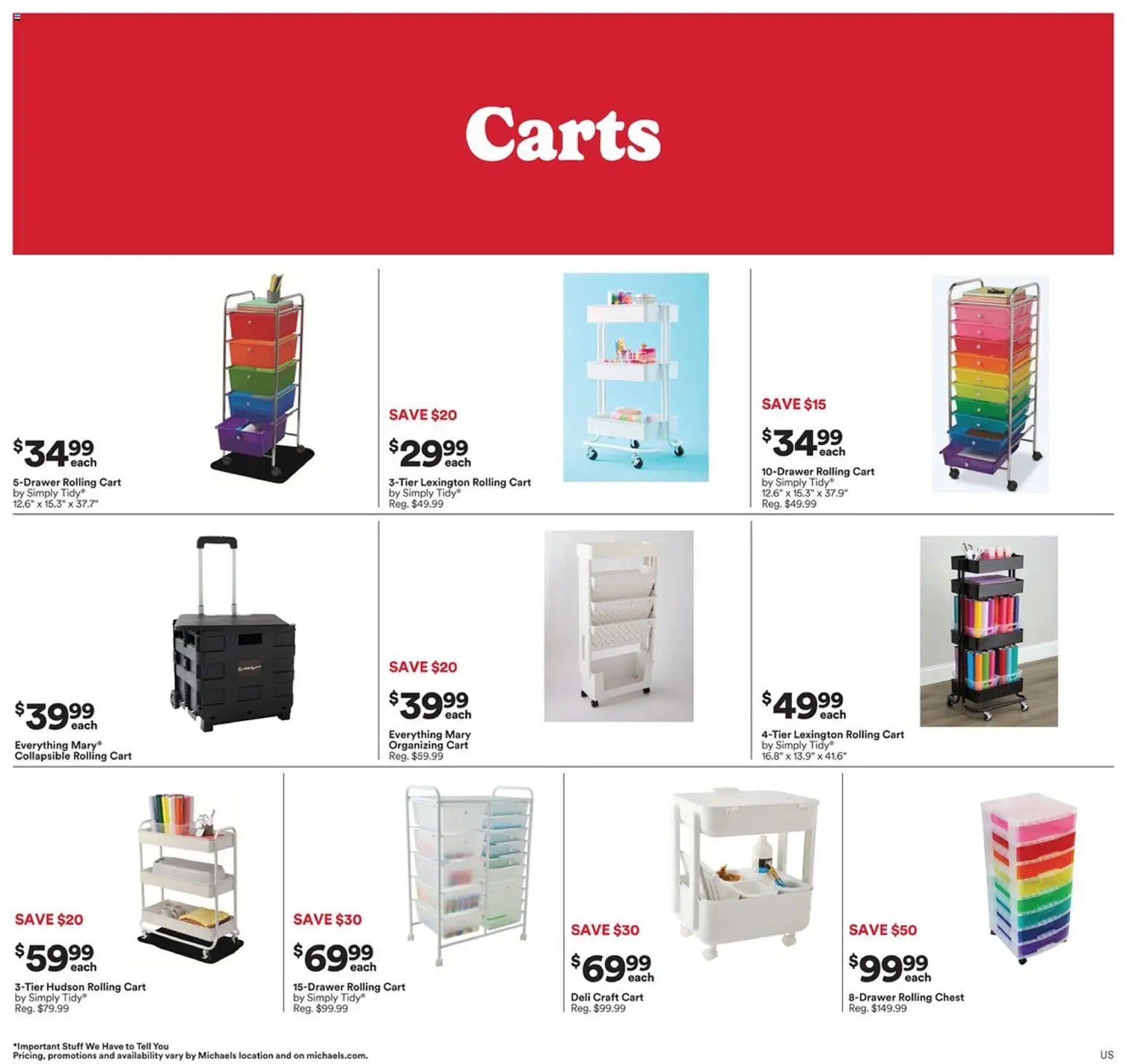 Michaels weekly ad
