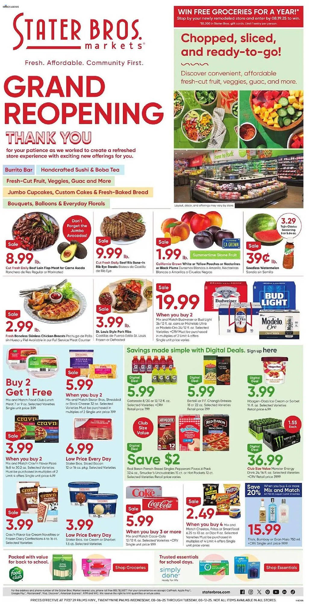 Stater Bros Weekly Ad (2025-08-06 - 2025-08-12) | 1