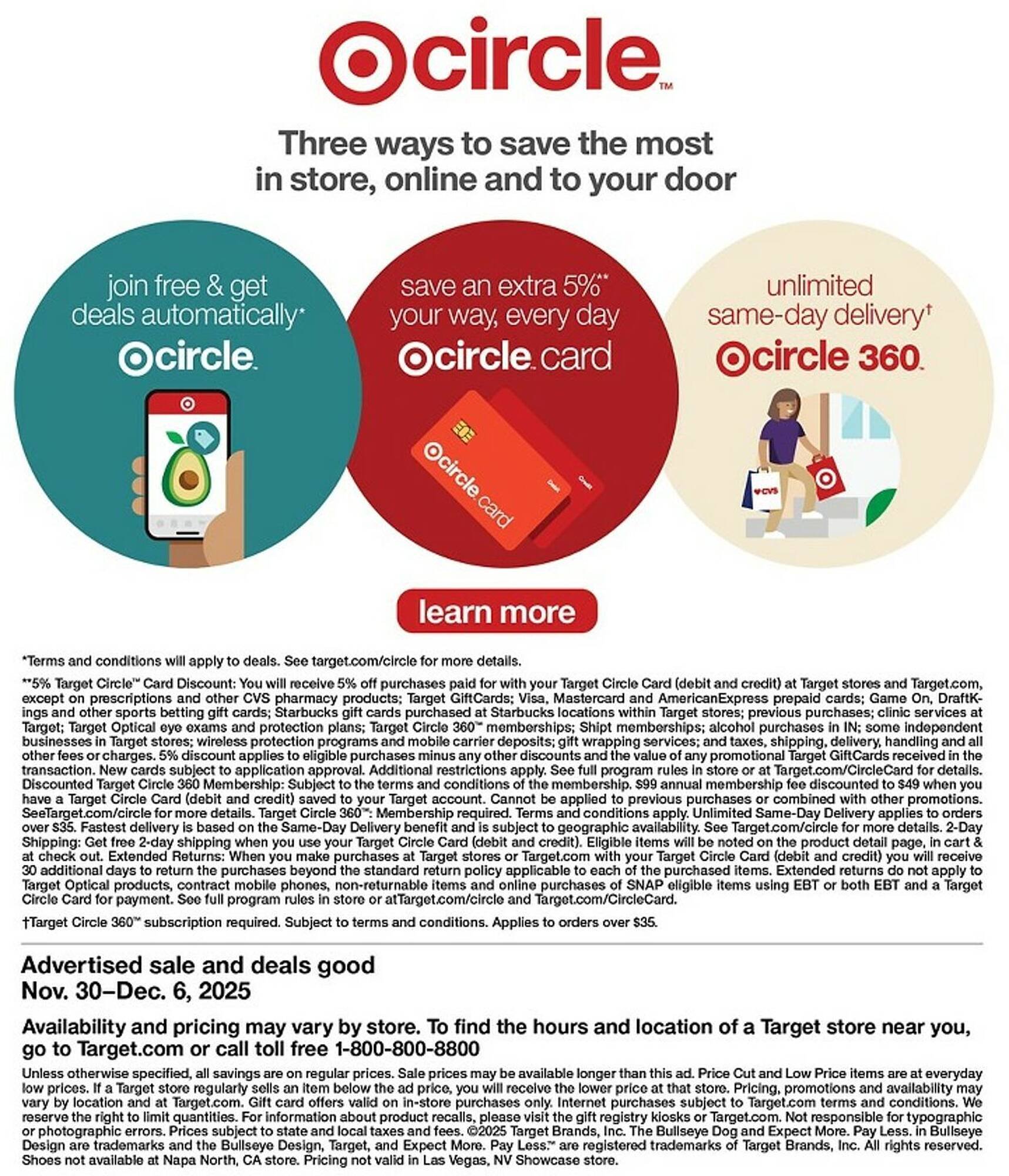 Target weekly ad