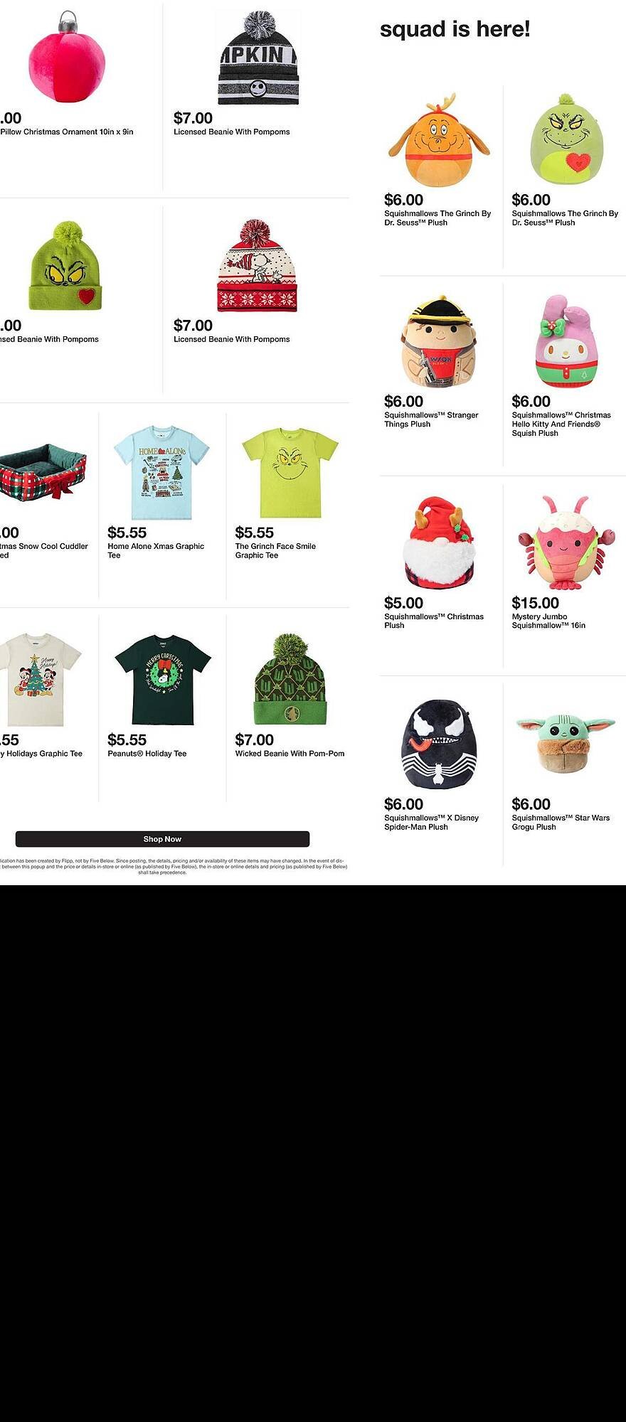 Five Below weekly ad