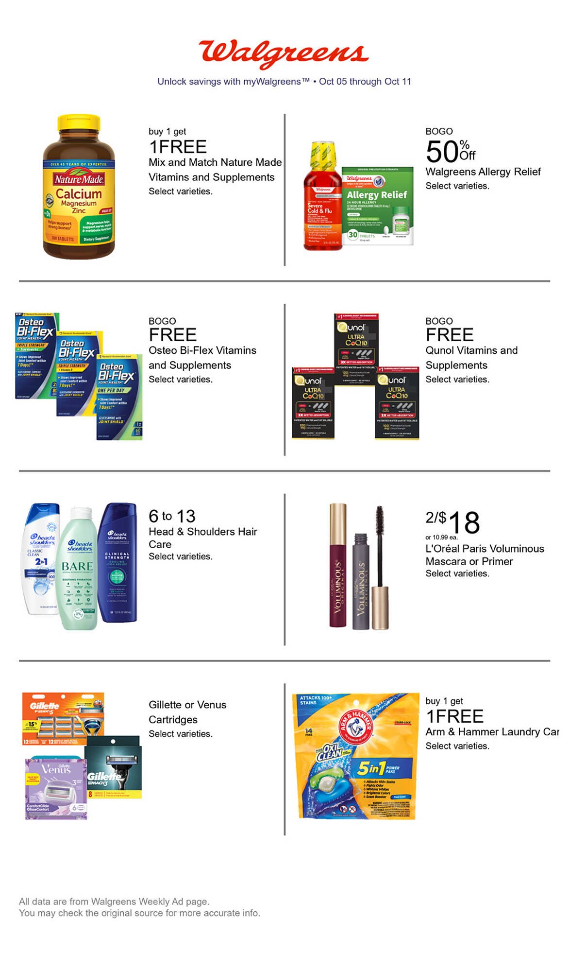 Walgreens weekly ad (2025-10-05 - 2025-10-11) | 1