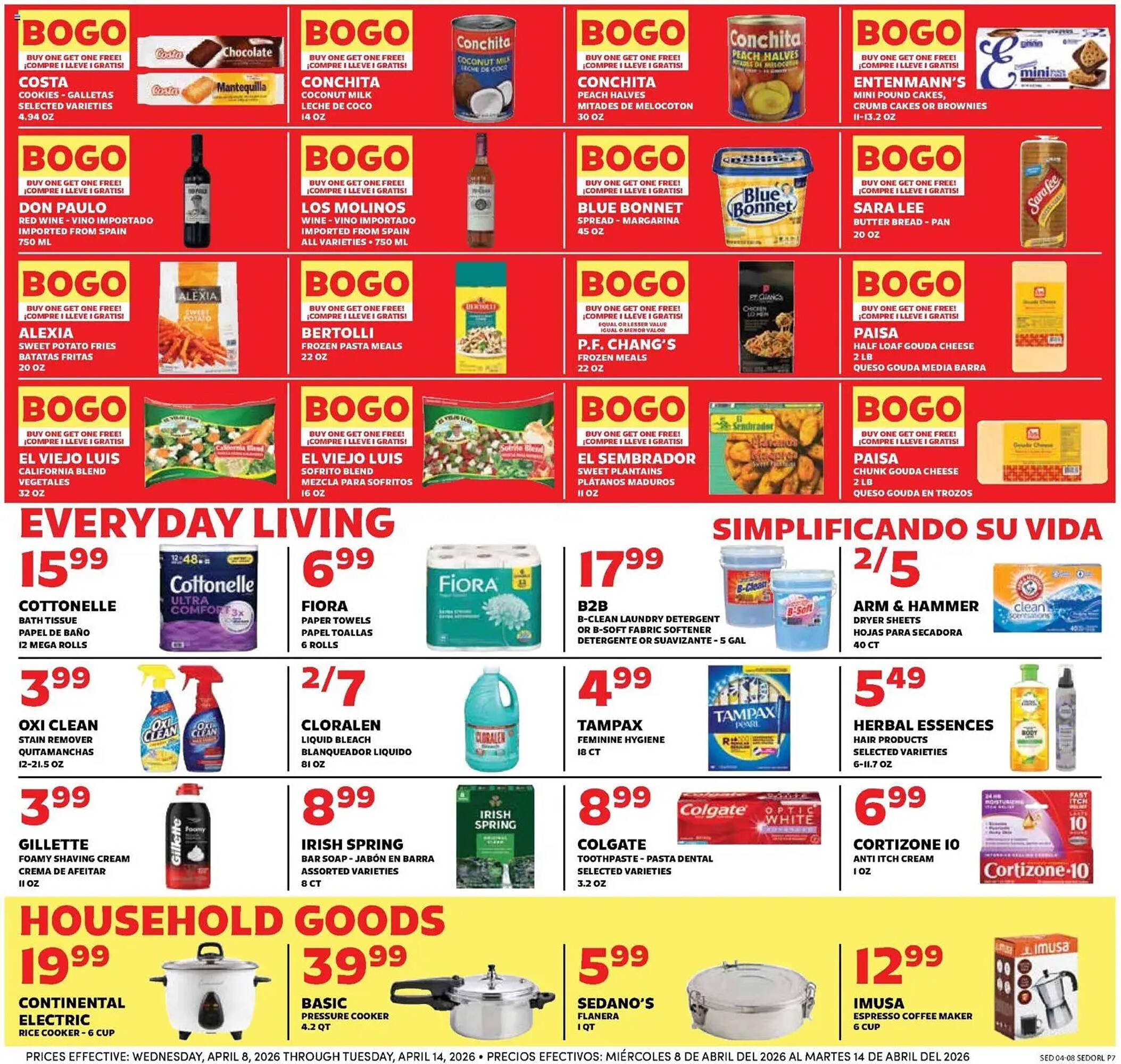 Sedano's weekly ad