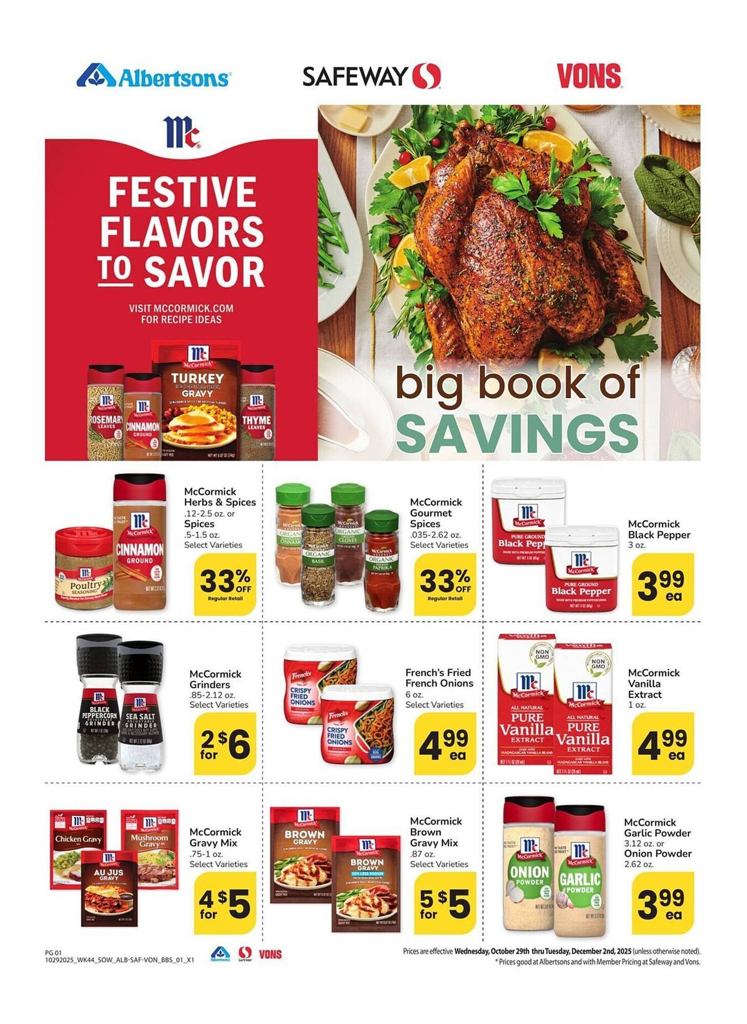 Albertsons weekly ad (2025-10-29 - 2025-12-02) | 1