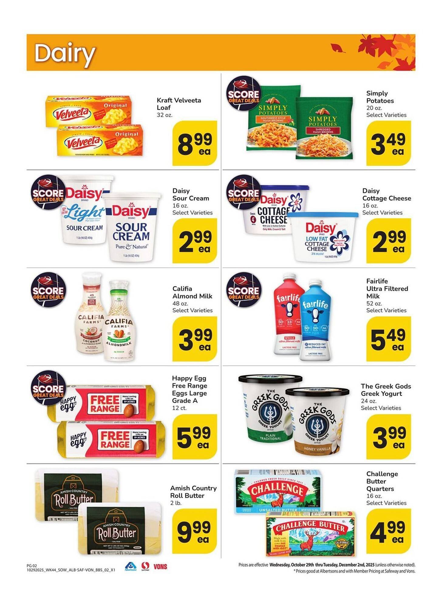 Albertsons weekly ad (2025-10-29 - 2025-12-02) | 2