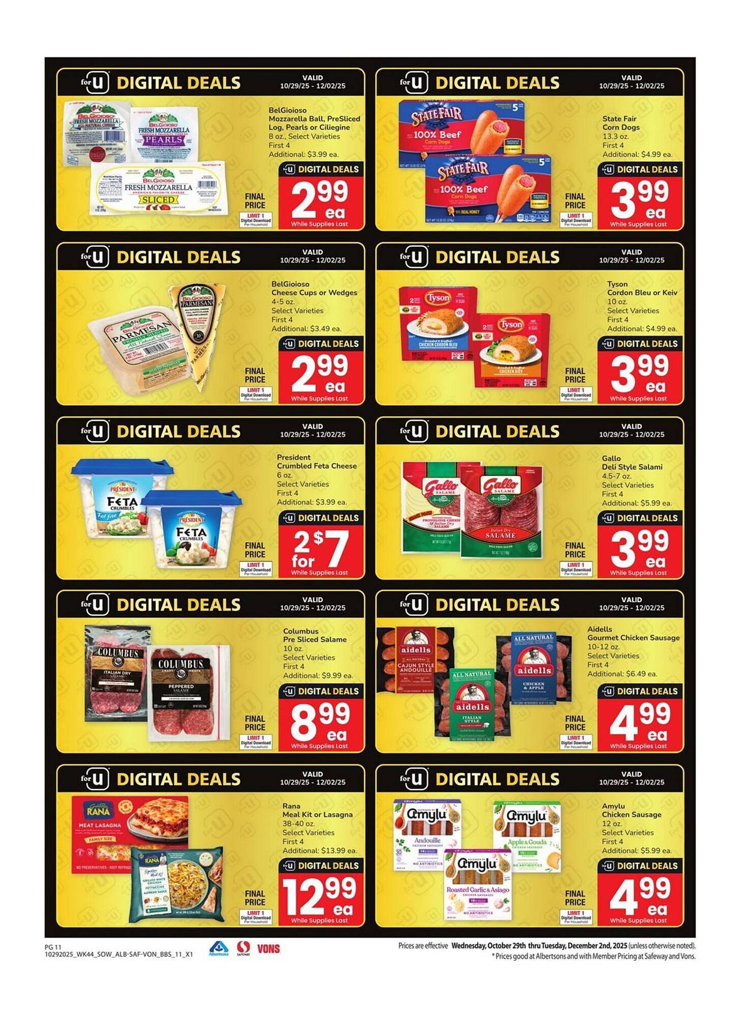 Albertsons weekly ad (2025-10-29 - 2025-12-02) | 11