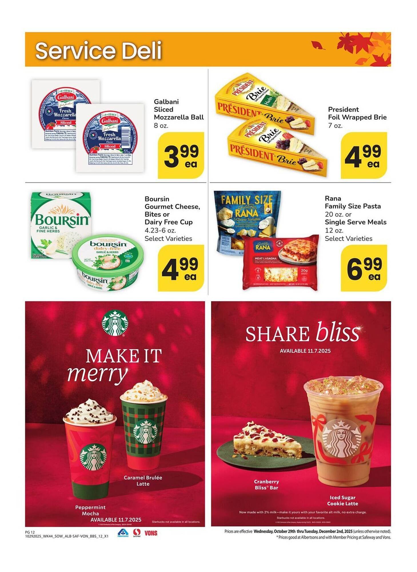 Albertsons weekly ad (2025-10-29 - 2025-12-02) | 12