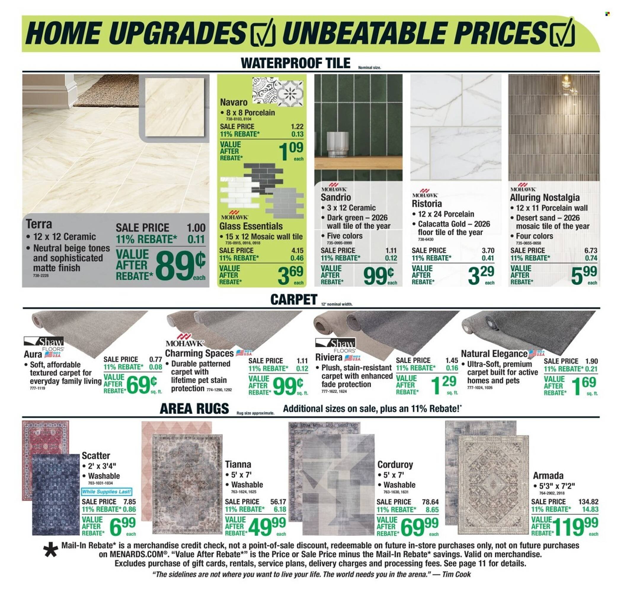 Menards weekly ad