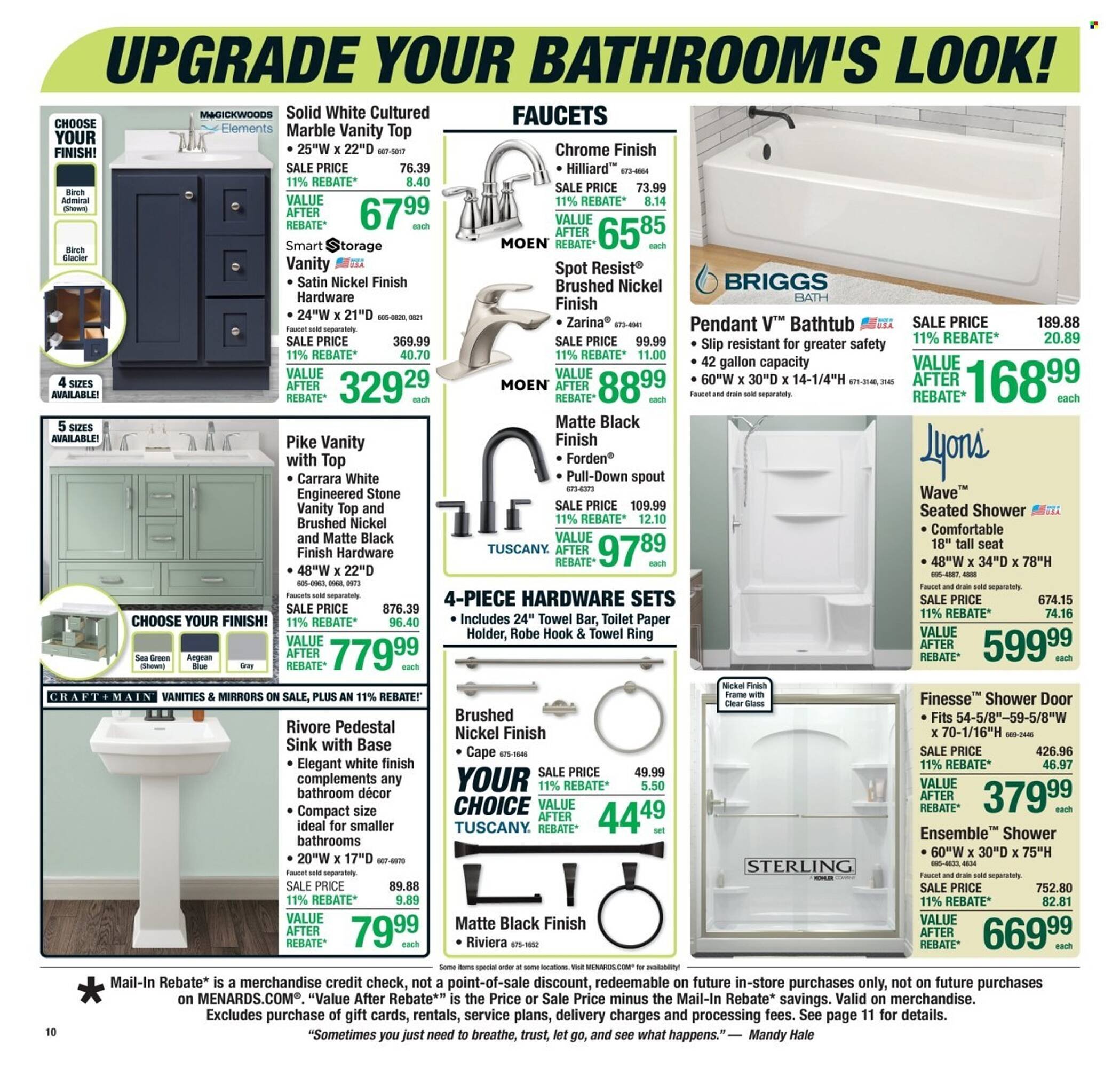 Menards weekly ad