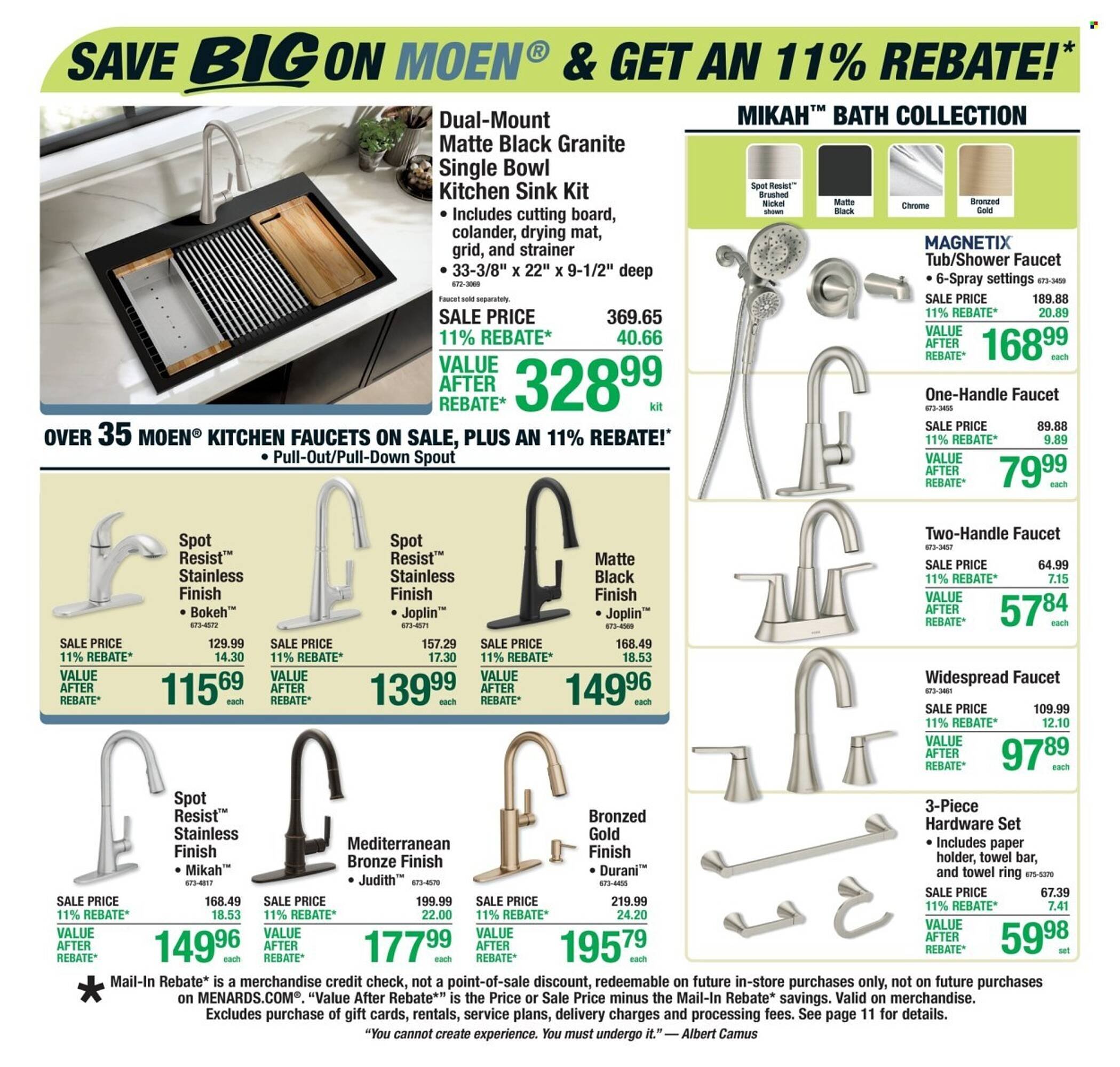 Menards weekly ad