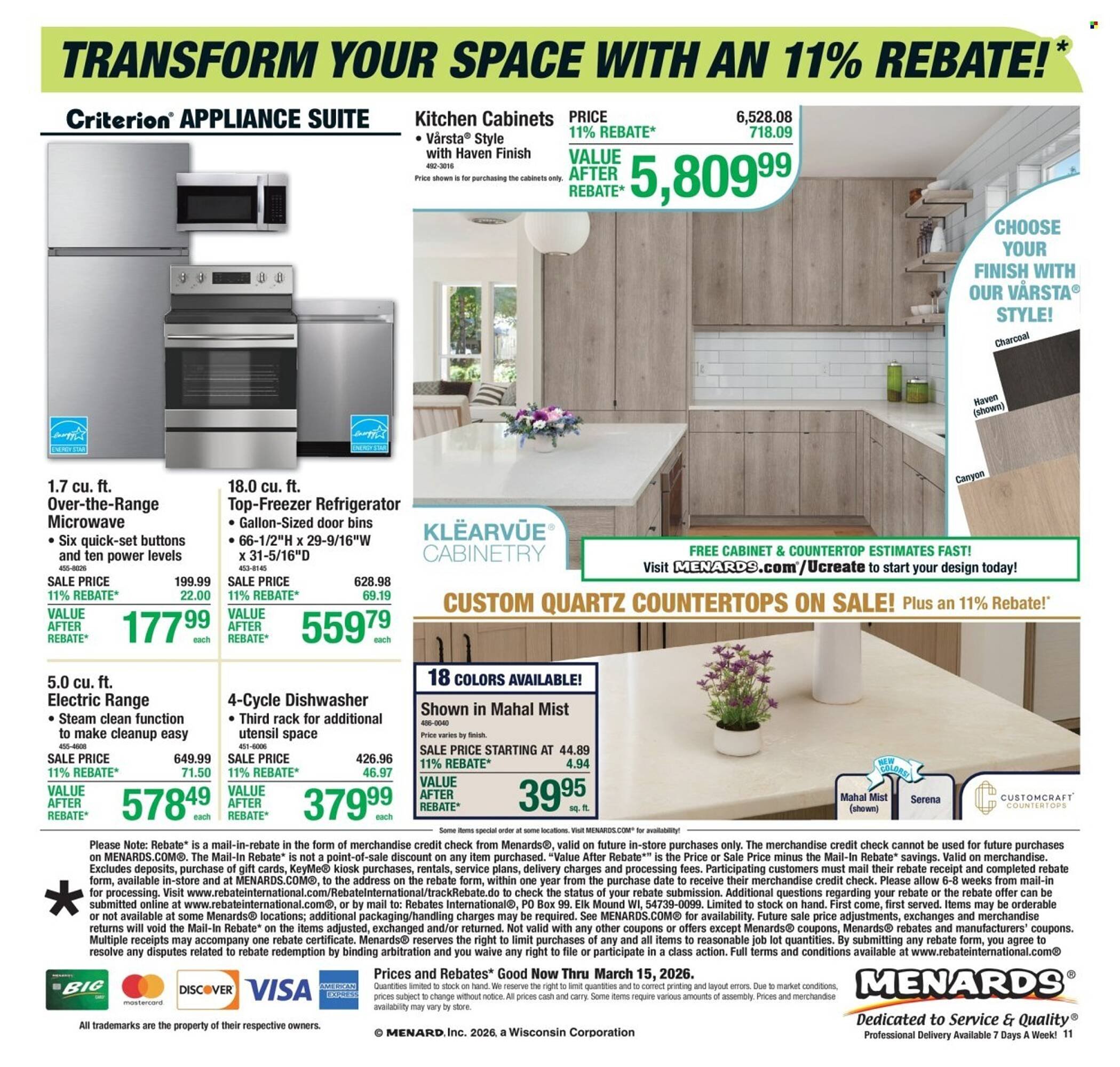 Menards weekly ad