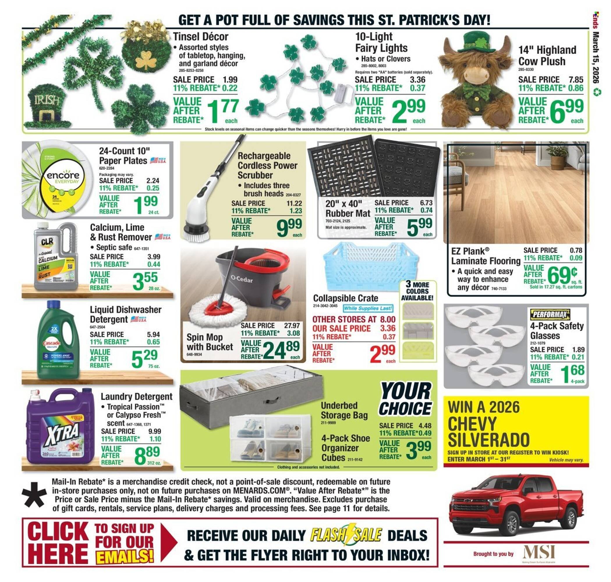 Menards weekly ad
