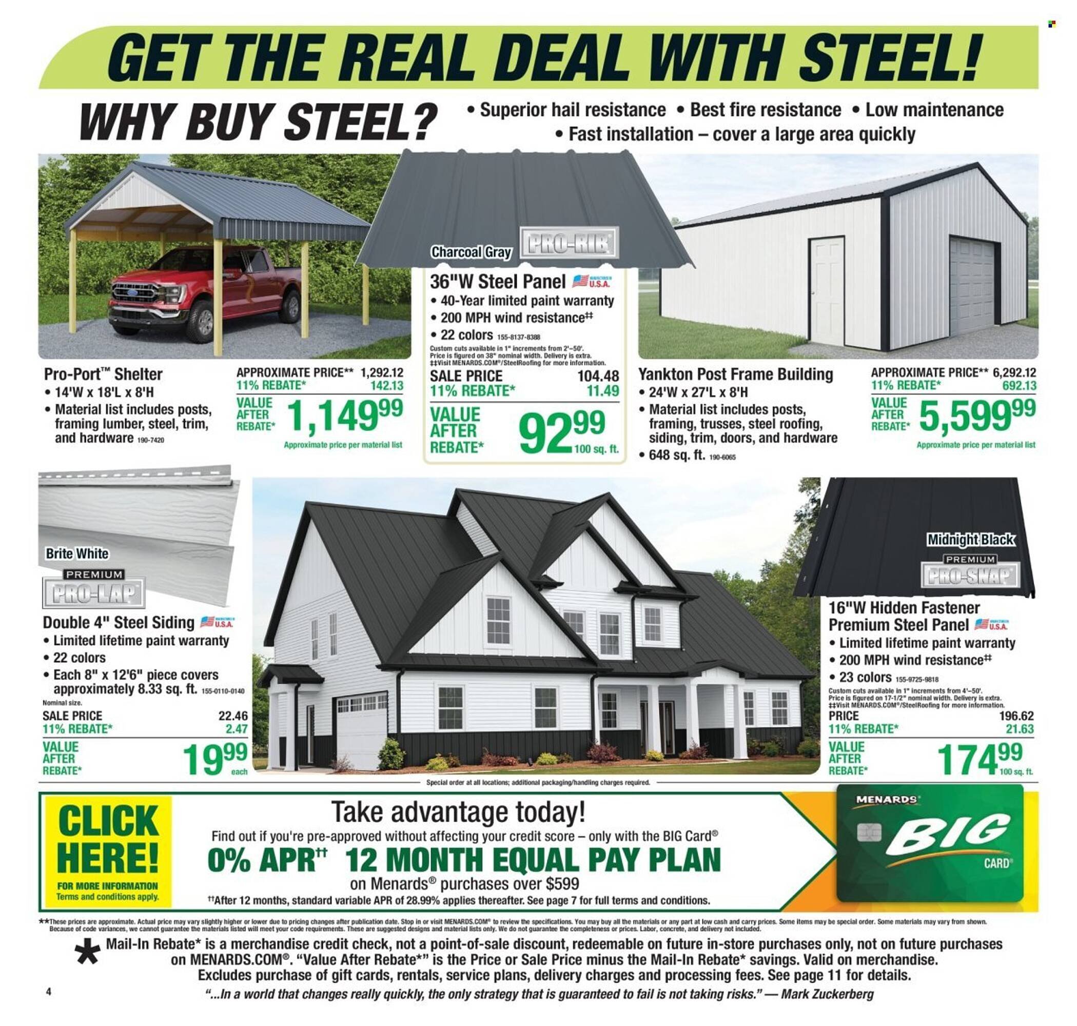 Menards weekly ad