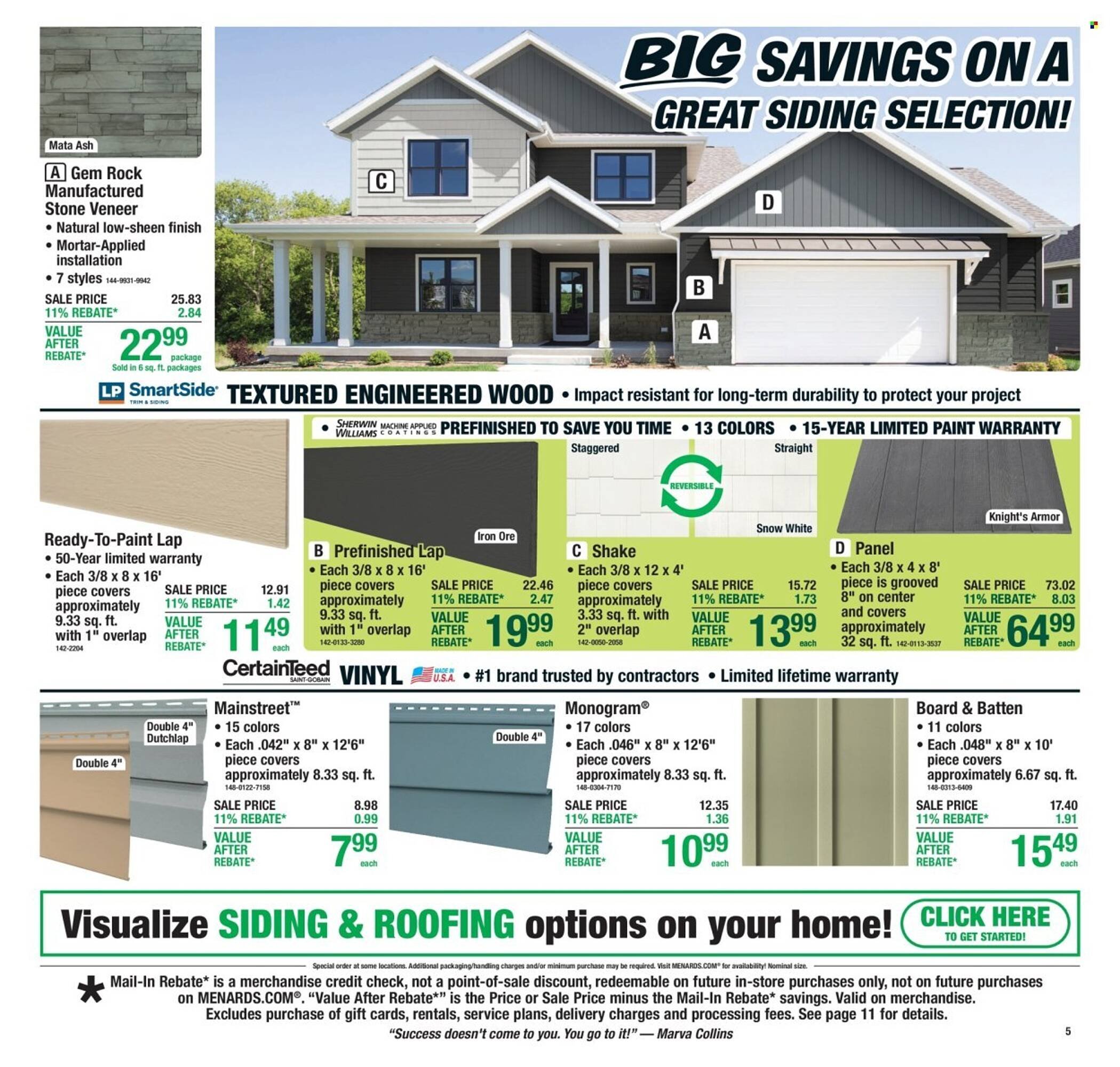 Menards weekly ad