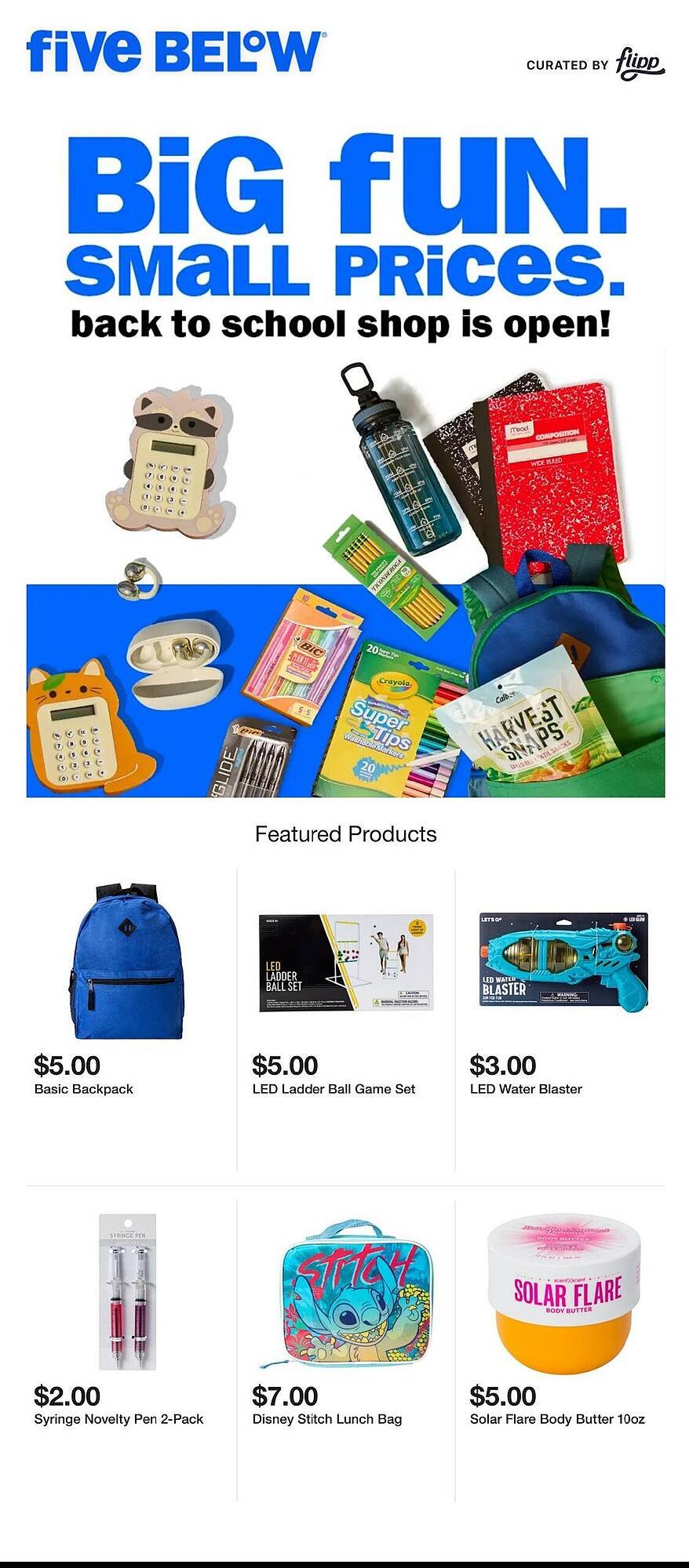 Five Below Weekly Ad (2025-07-22 - 2025-07-28) | 1