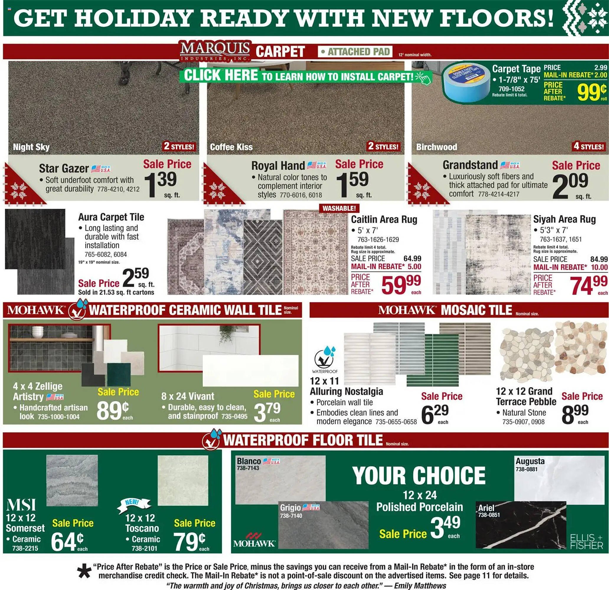 Menards weekly ad