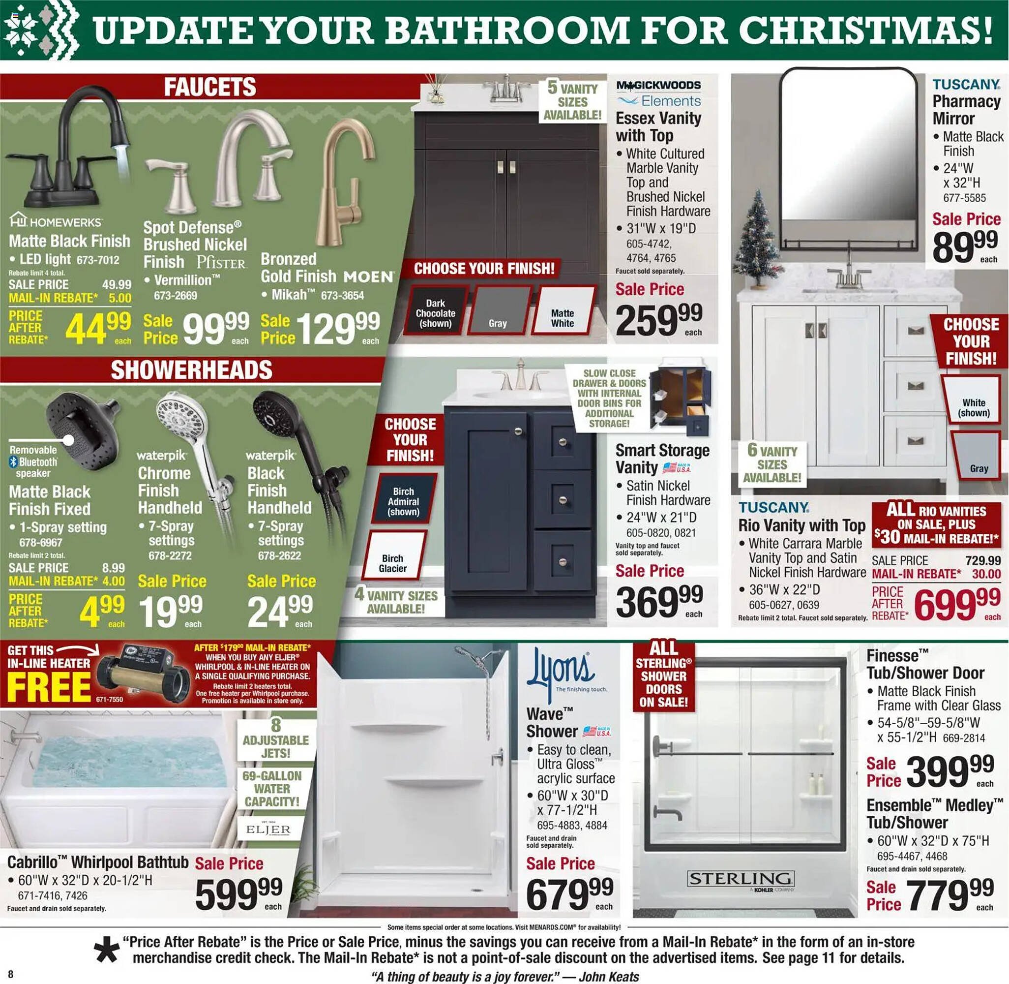 Menards weekly ad