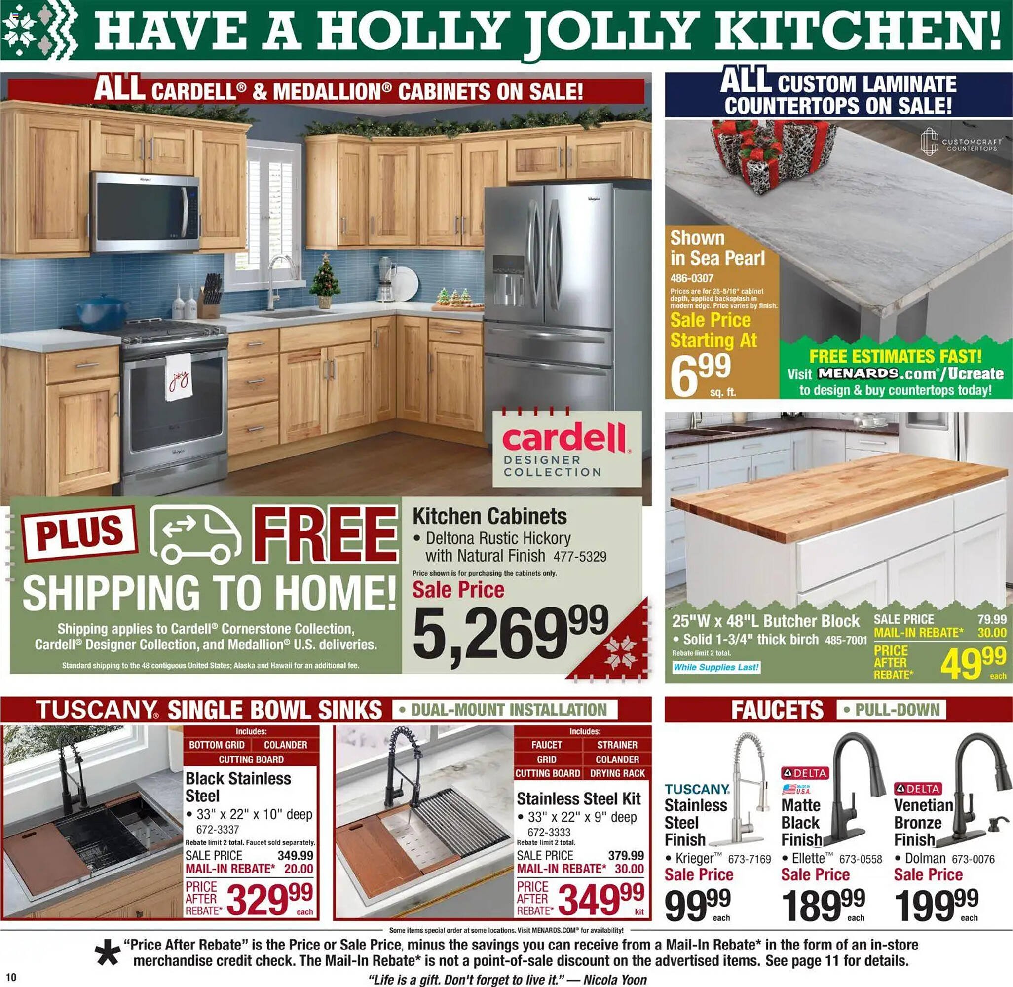 Menards weekly ad
