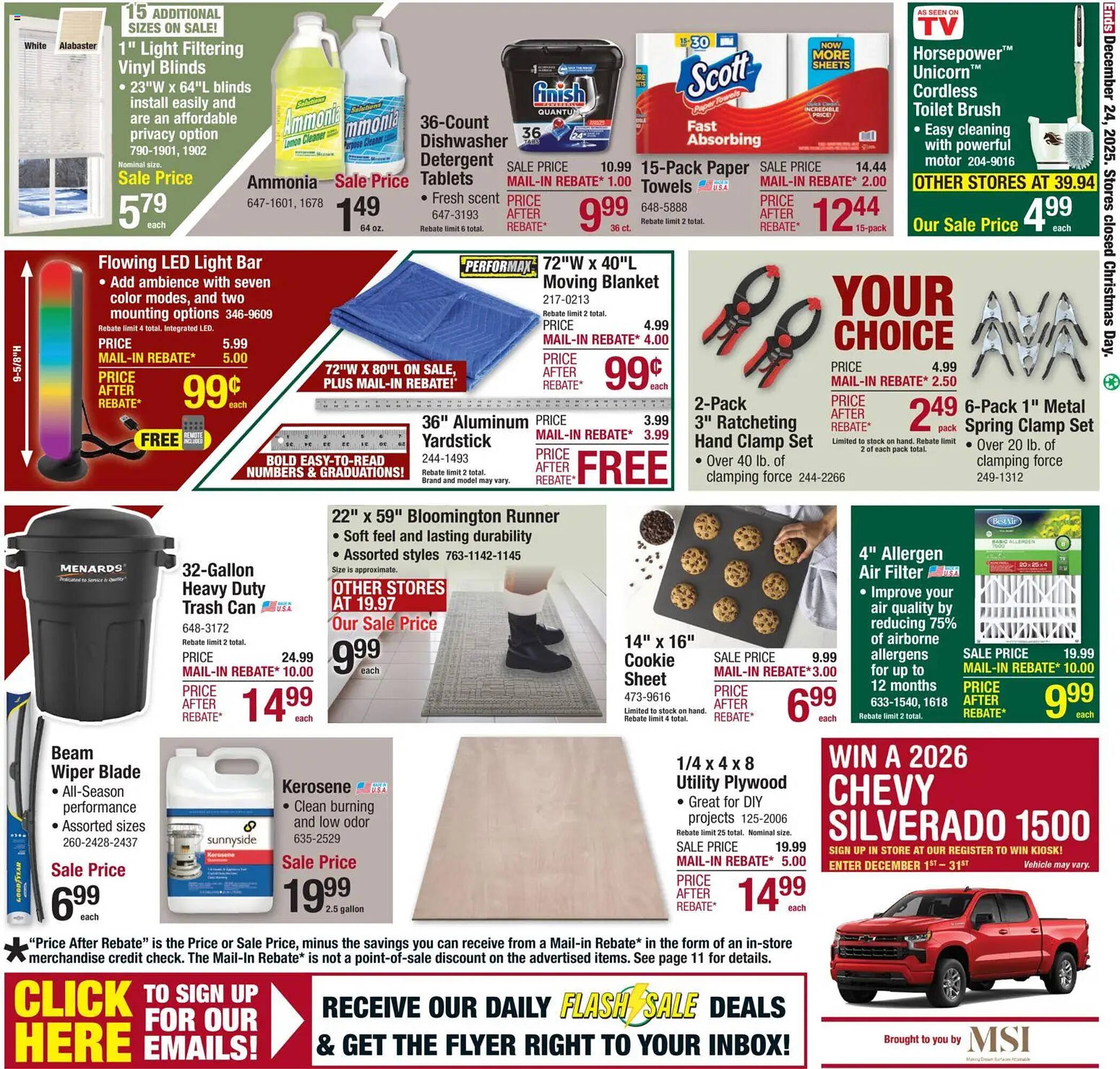 Menards weekly ad