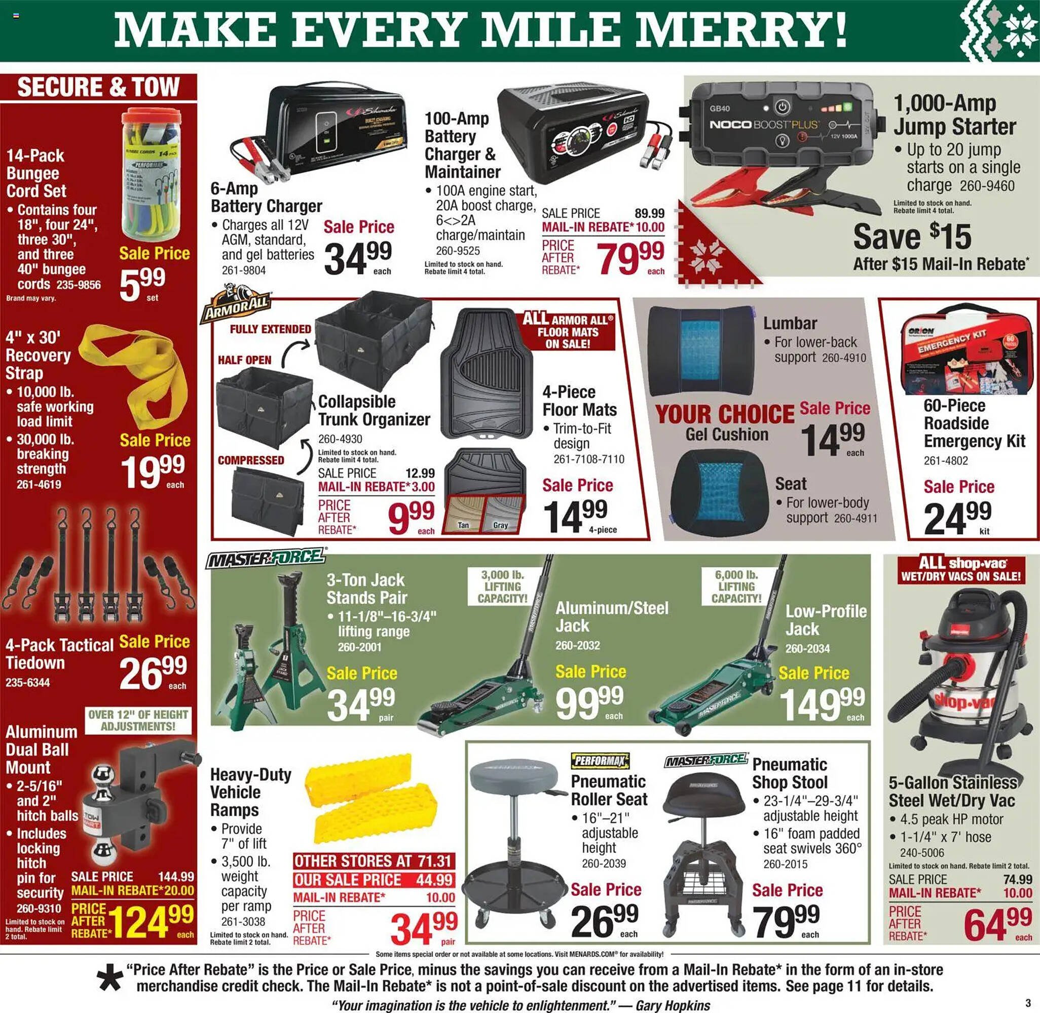 Menards weekly ad