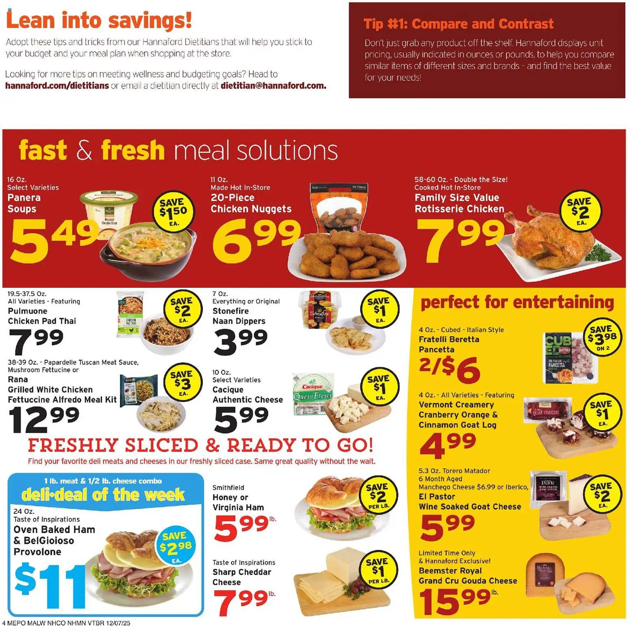 Hannaford flyer