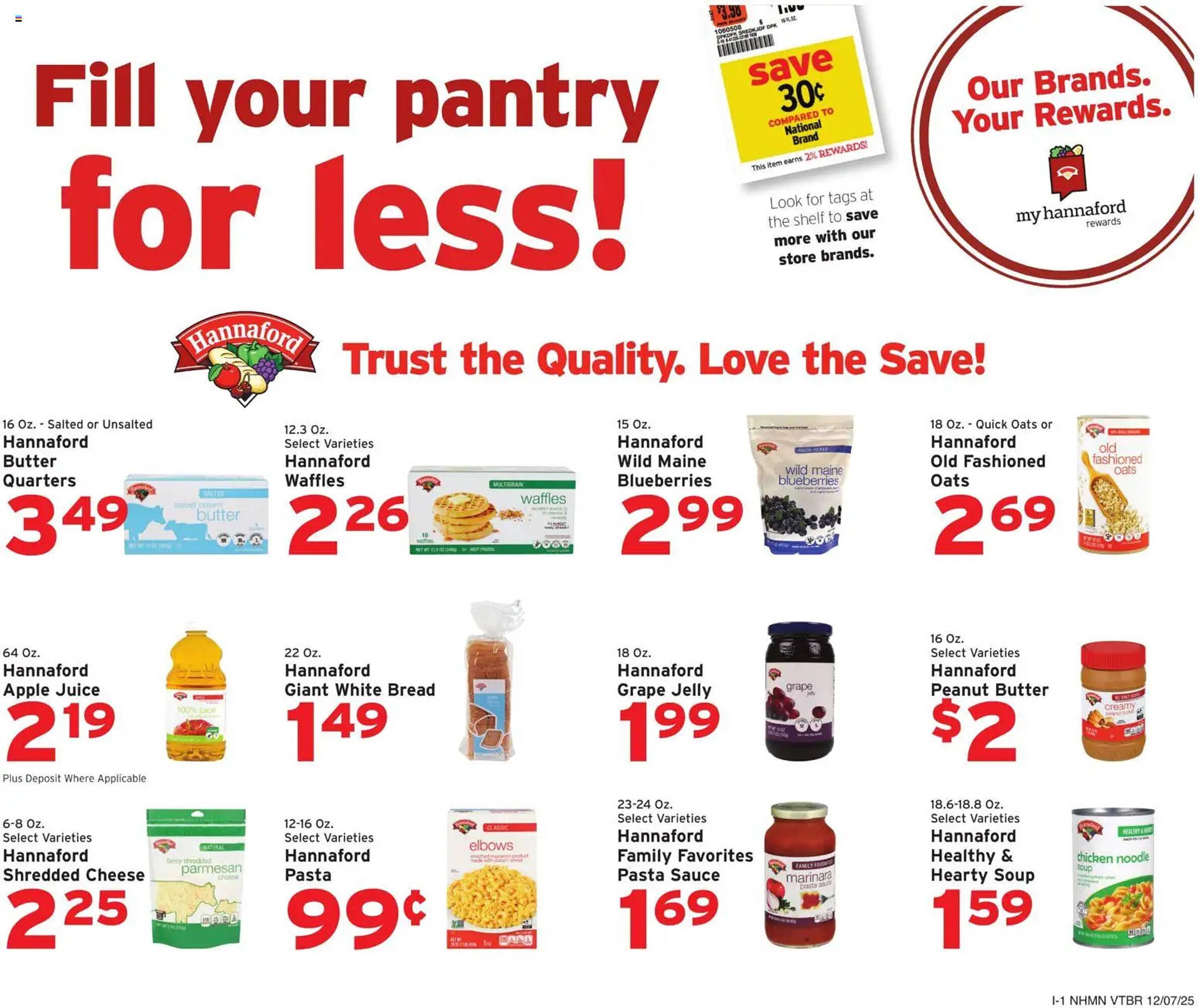 Hannaford flyer
