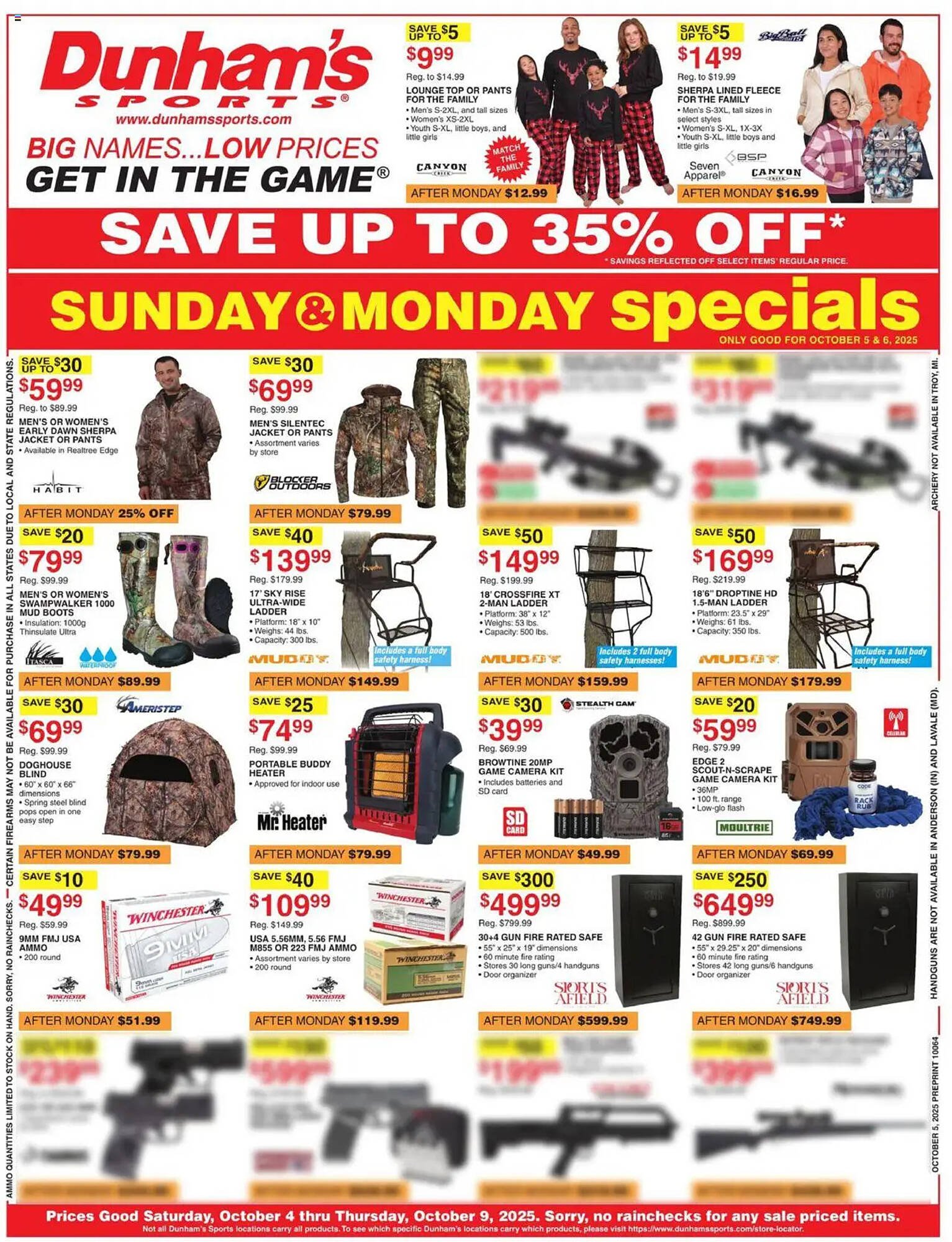 Dunham&#039;s Sports weekly ad (2025-10-04 - 2025-10-09) | 1