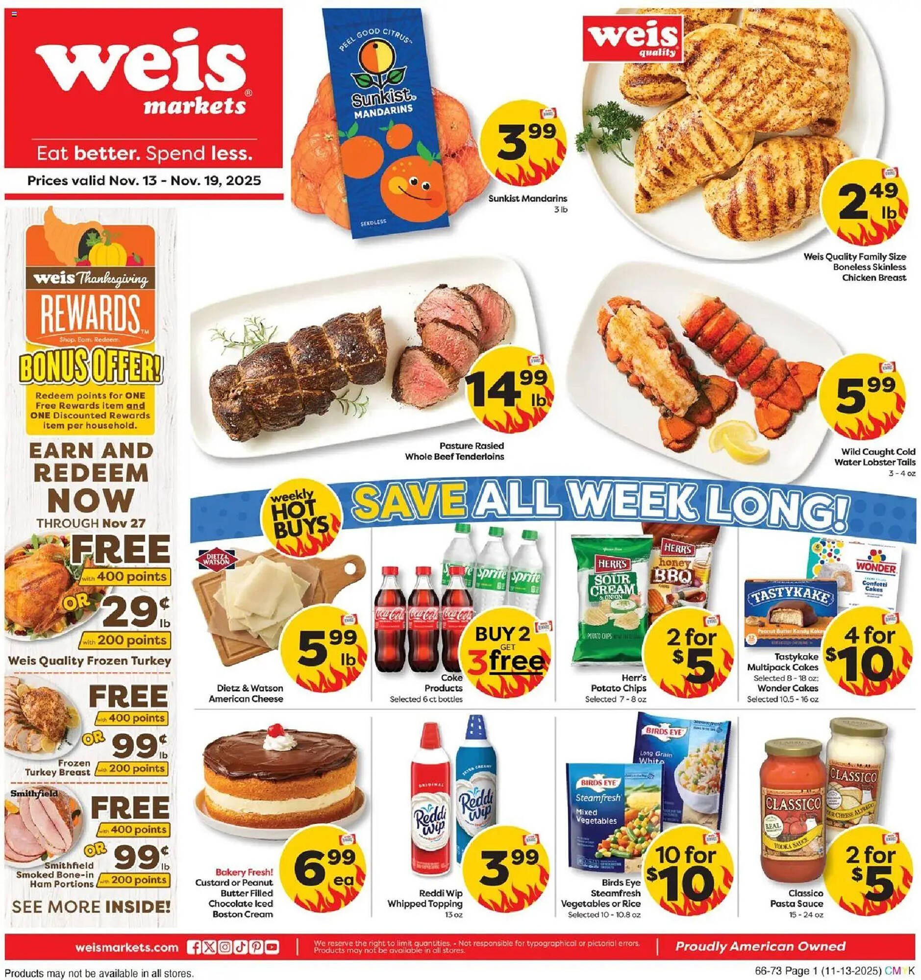 Weis Markets weekly ad