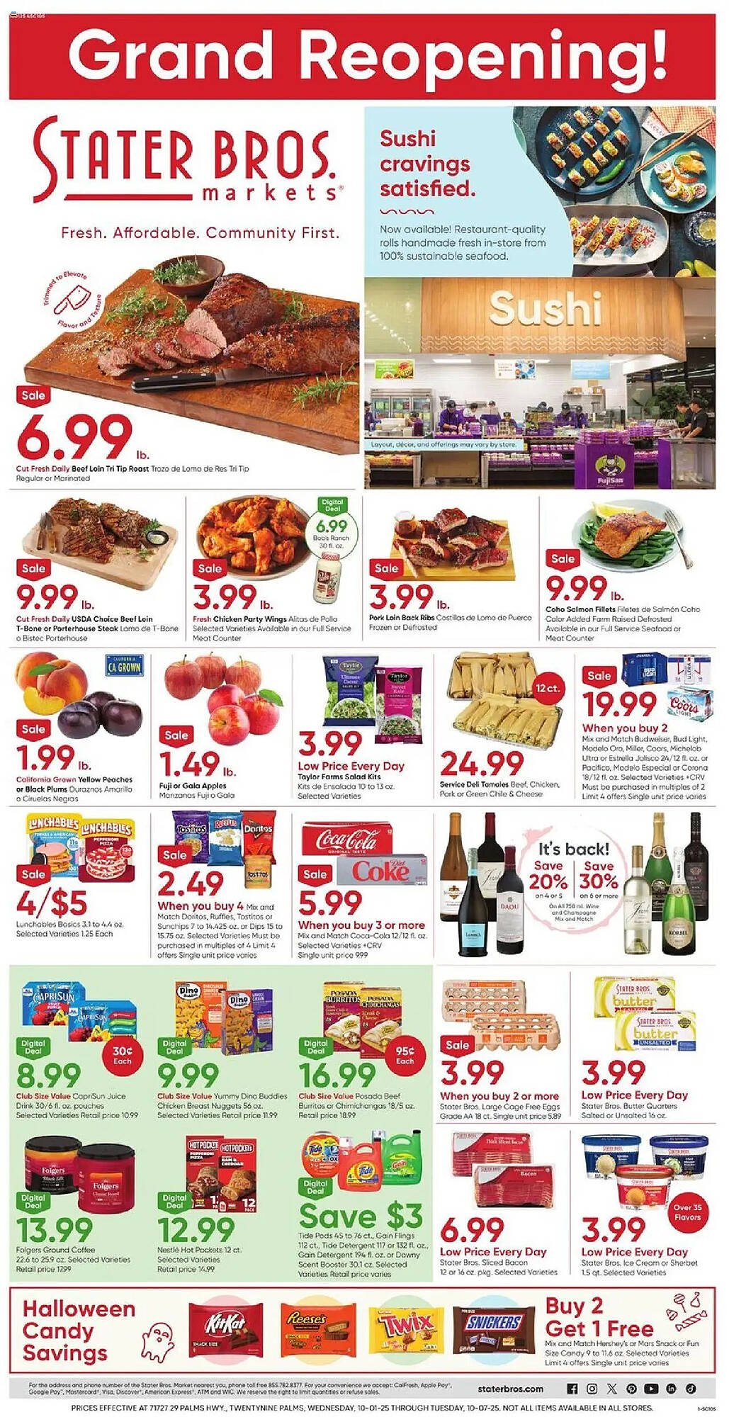 Stater Bros weekly ad (2025-10-01 - 2025-10-07) | 1