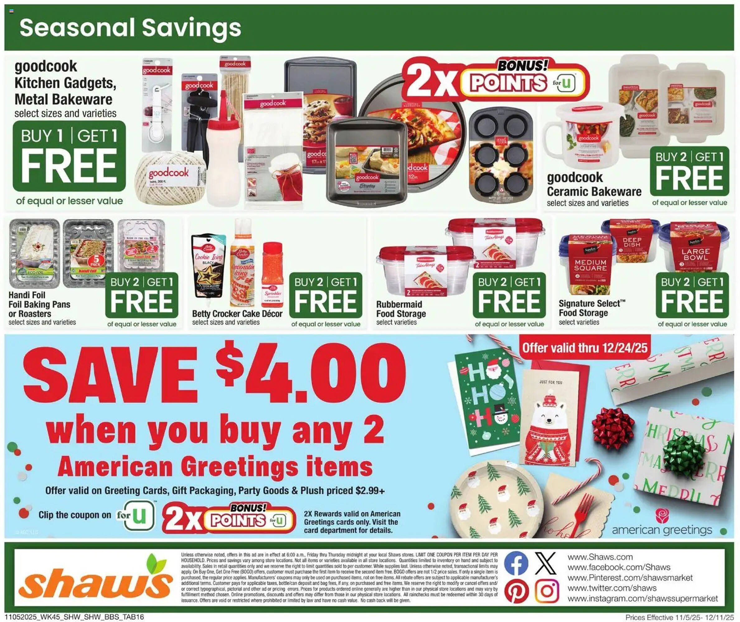 Shaw&#039;s flyer (2025-11-05 - 2025-12-12) | 16