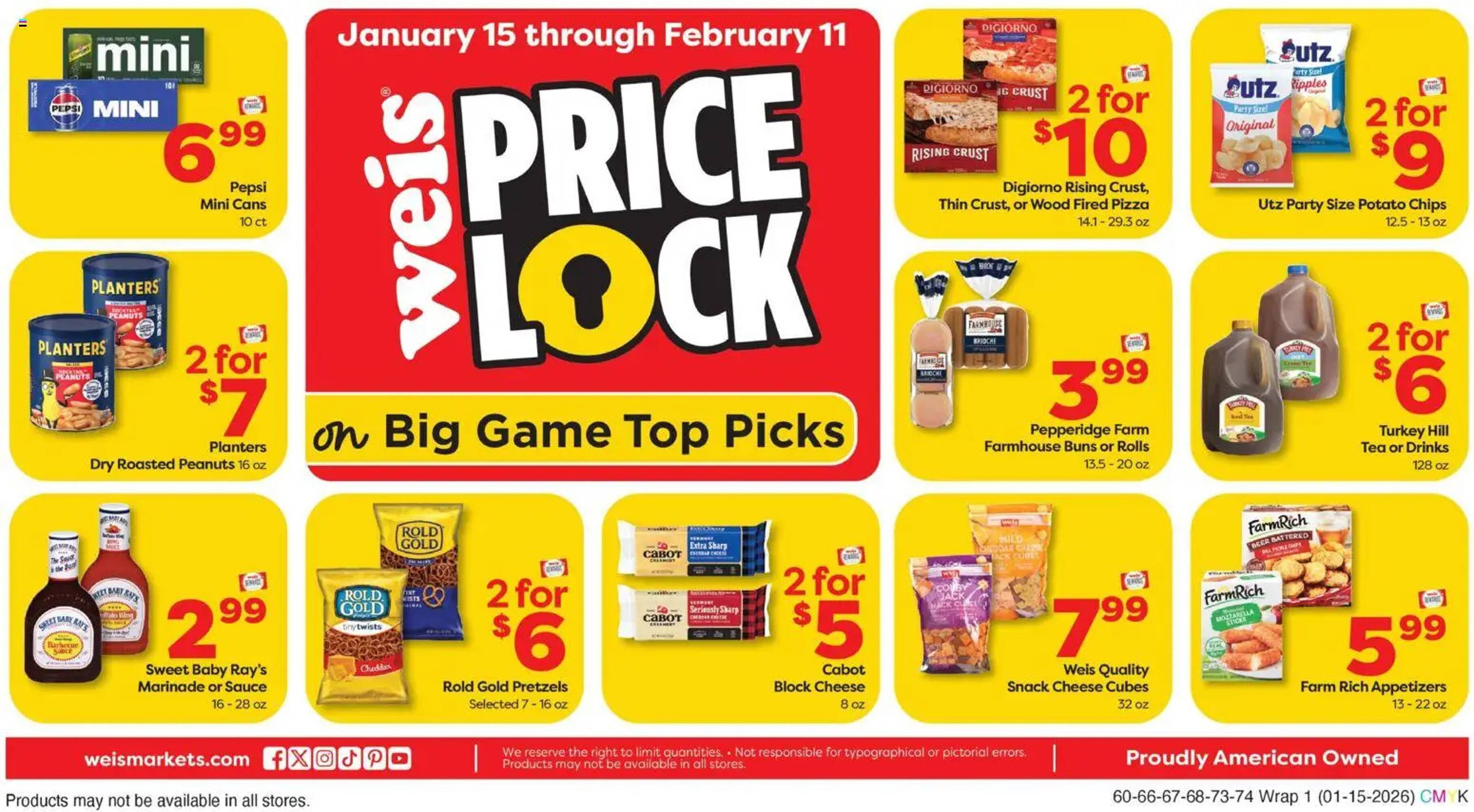 Weis Markets weekly ad