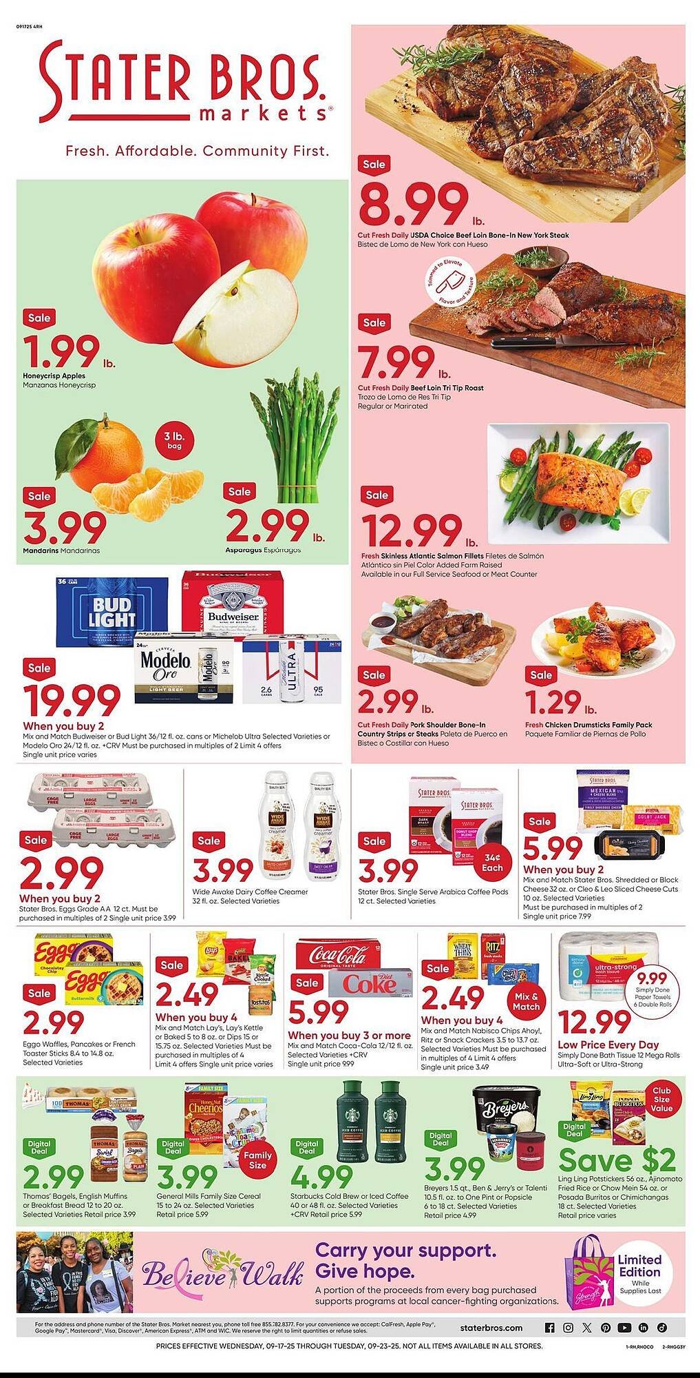 Stater Bros weekly ad (2025-09-17 - 2025-09-23) | 1