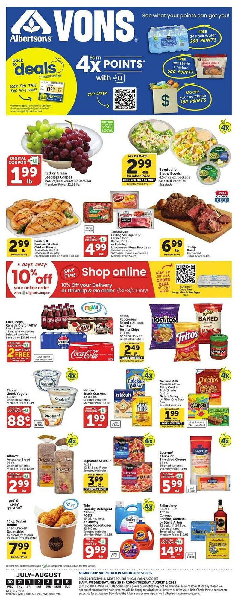 Vons Weekly Ad (2025-07-30 - 2025-08-05) | 1