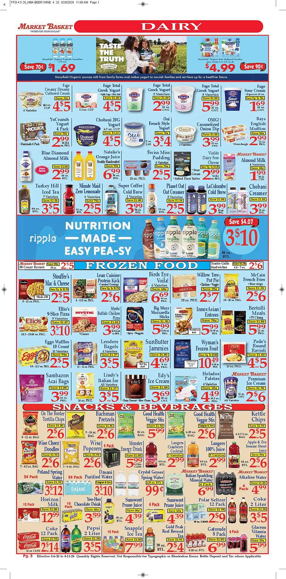 Market Basket weekly ad