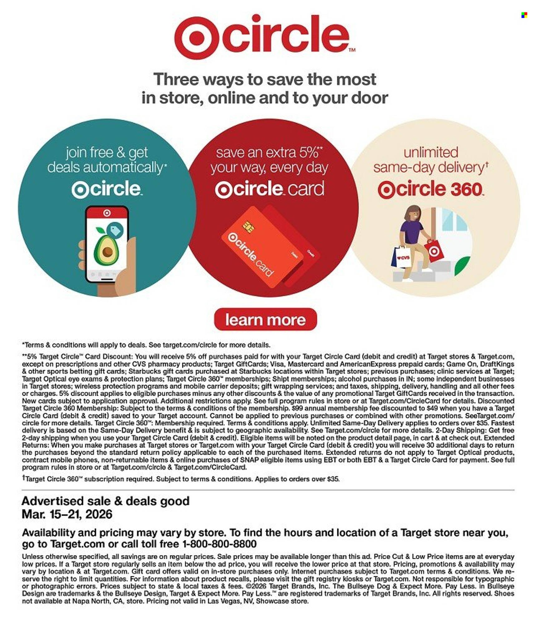 Target weekly ad