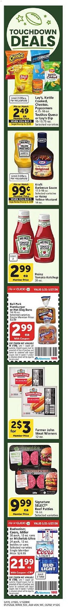 Vons weekly ad