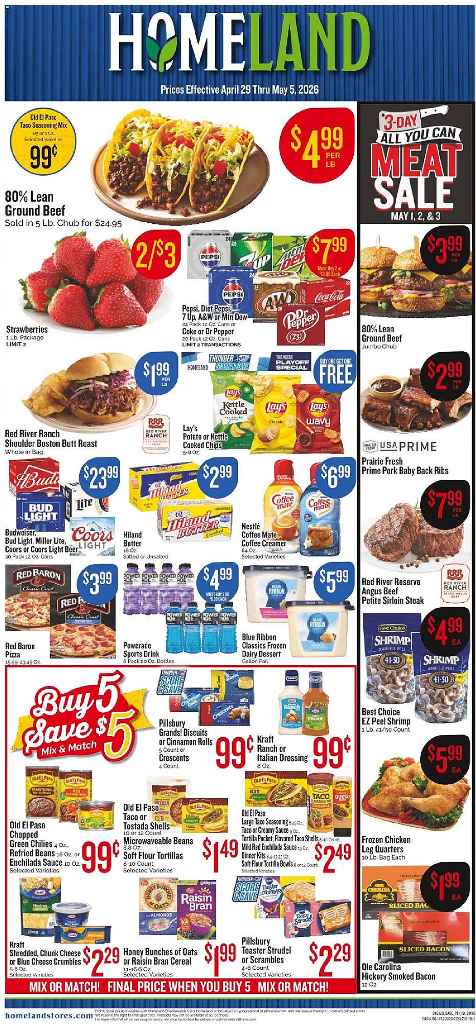 Homeland Market weekly ad