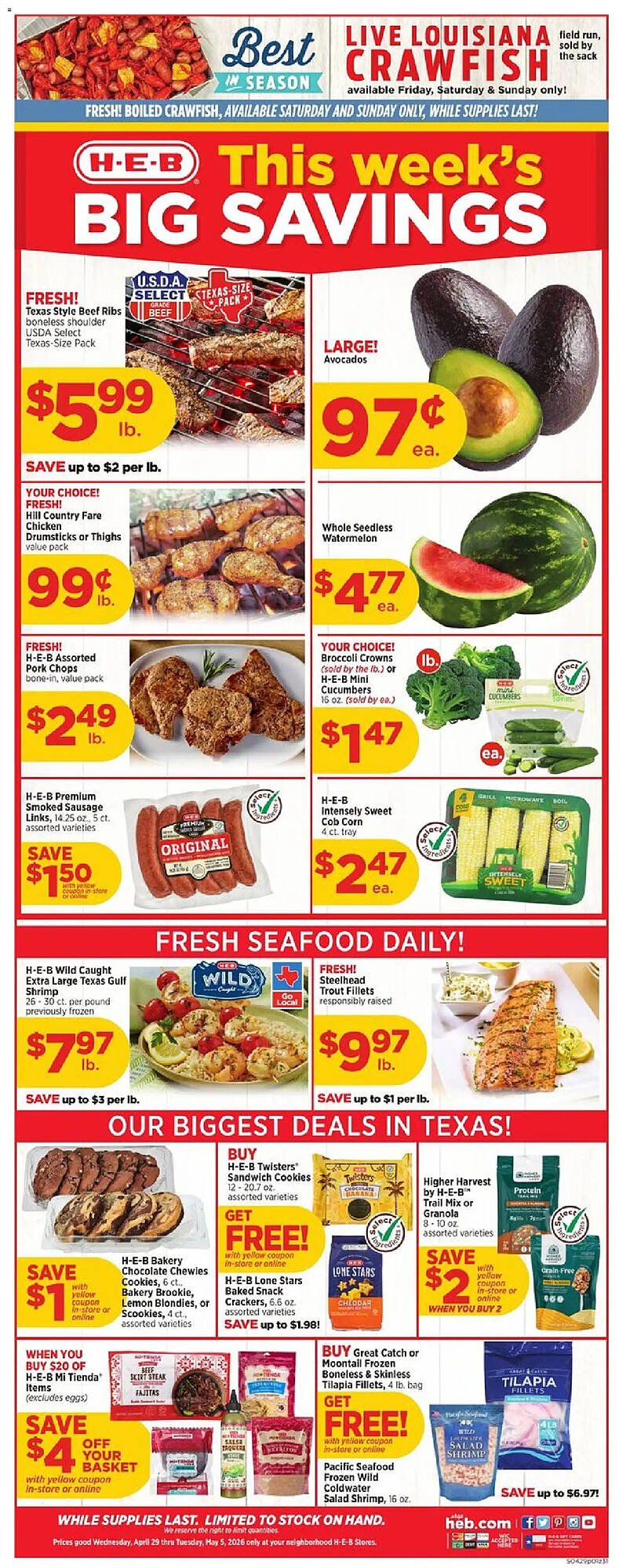 H-E-B weekly ad
