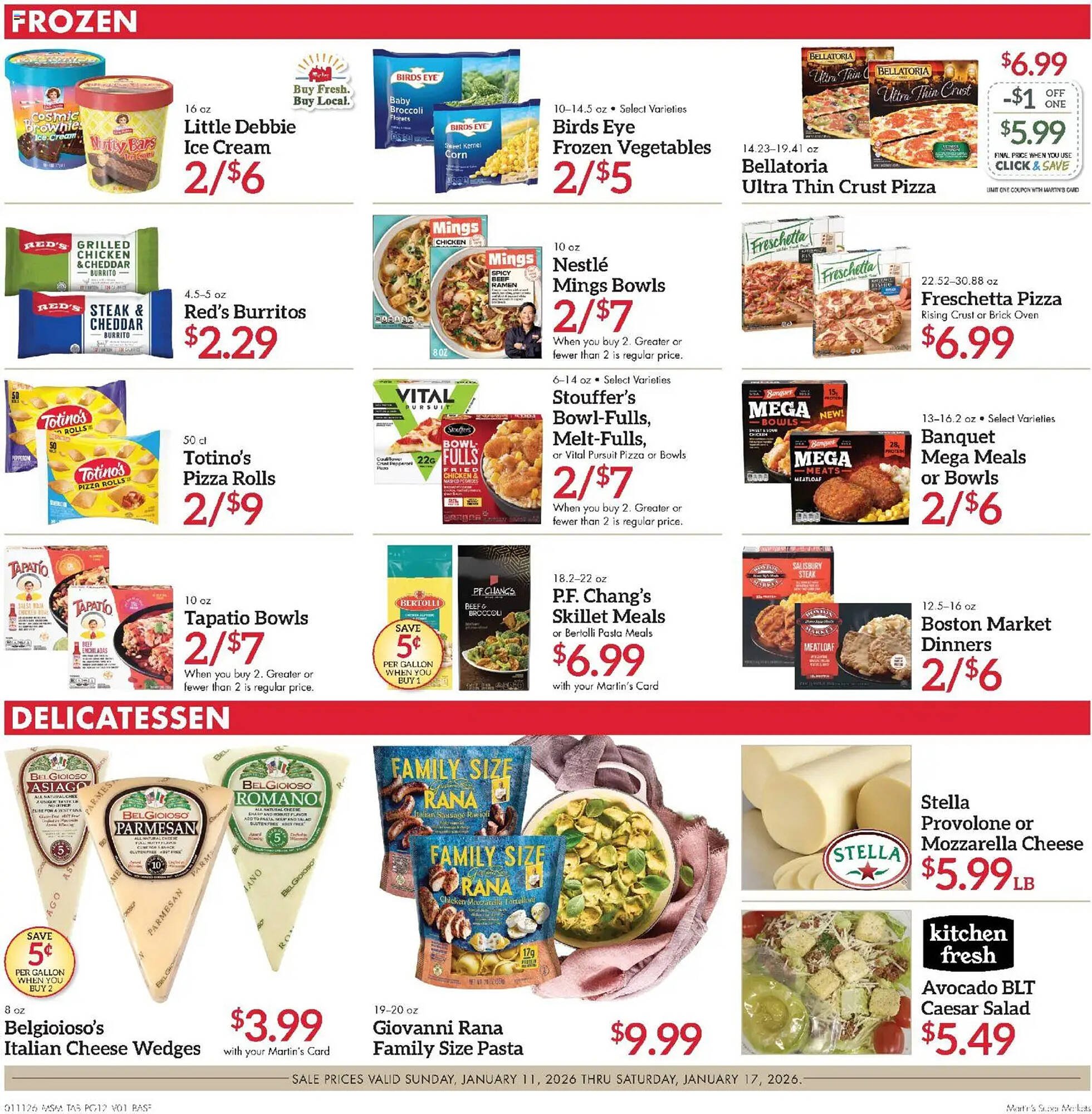 Martin's weekly ad