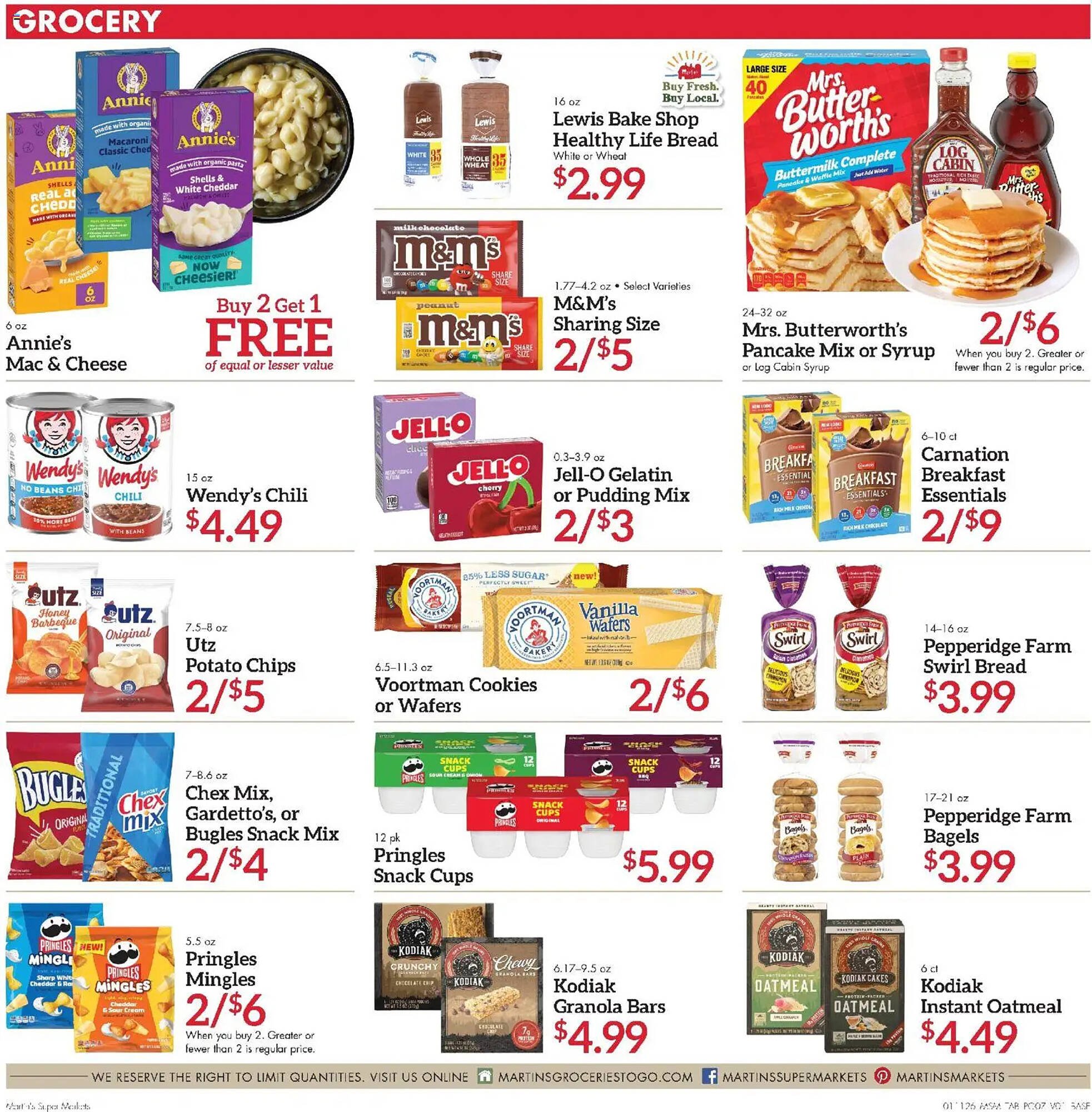 Martin's weekly ad