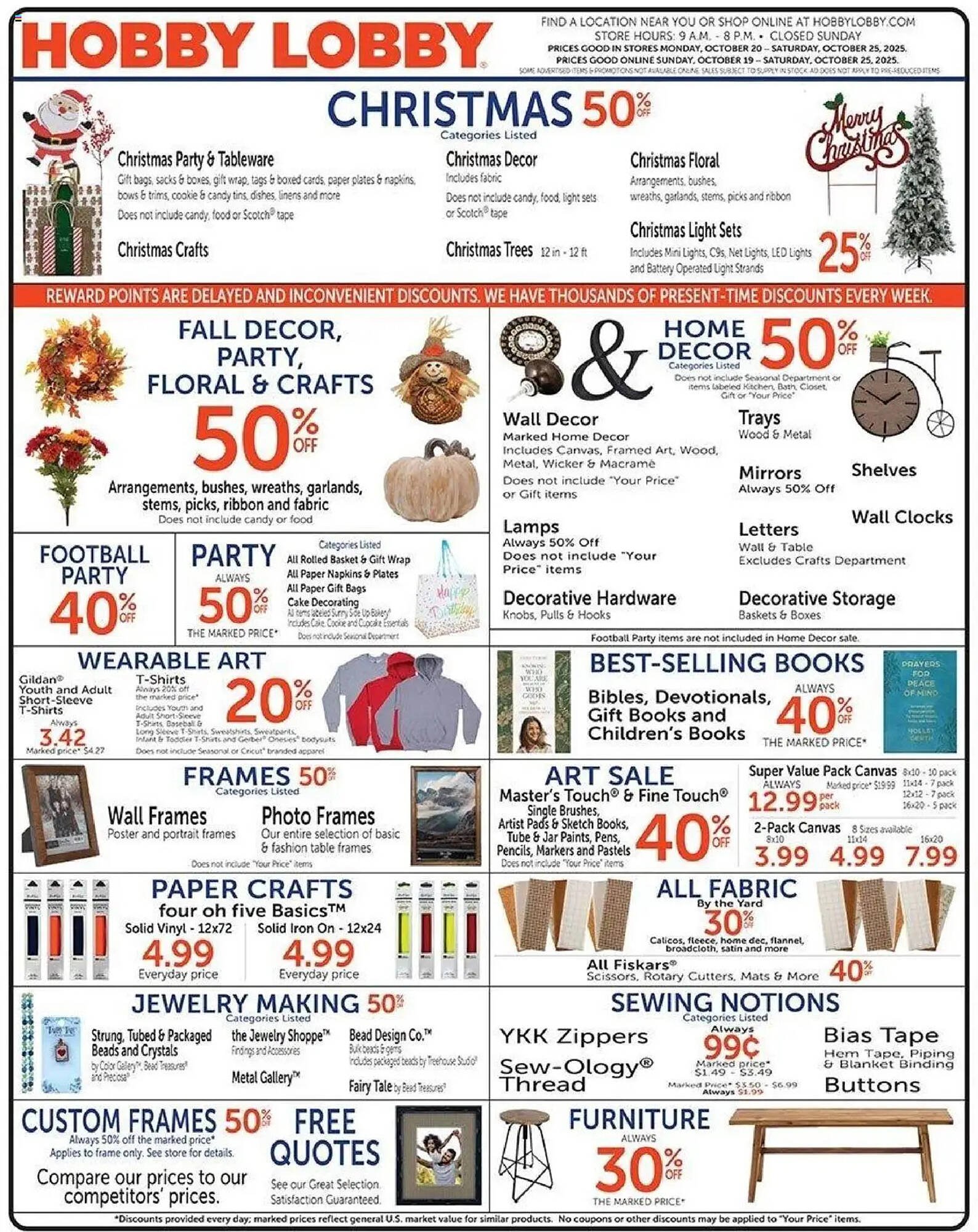 Hobby Lobby weekly ad (2025-10-19 - 2025-10-25) | 1