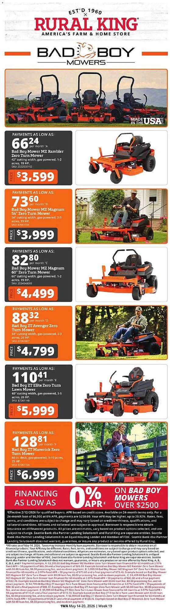 Rural King weekly ad