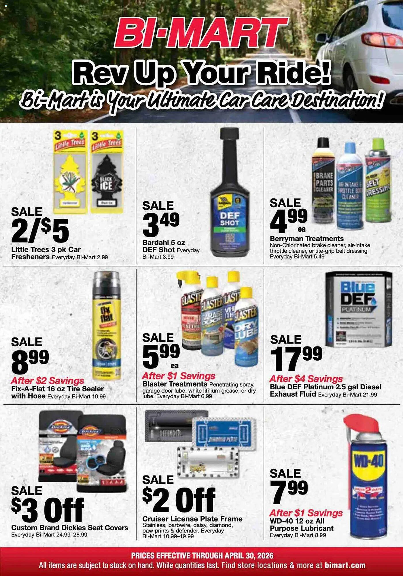Bi-Mart weekly ad