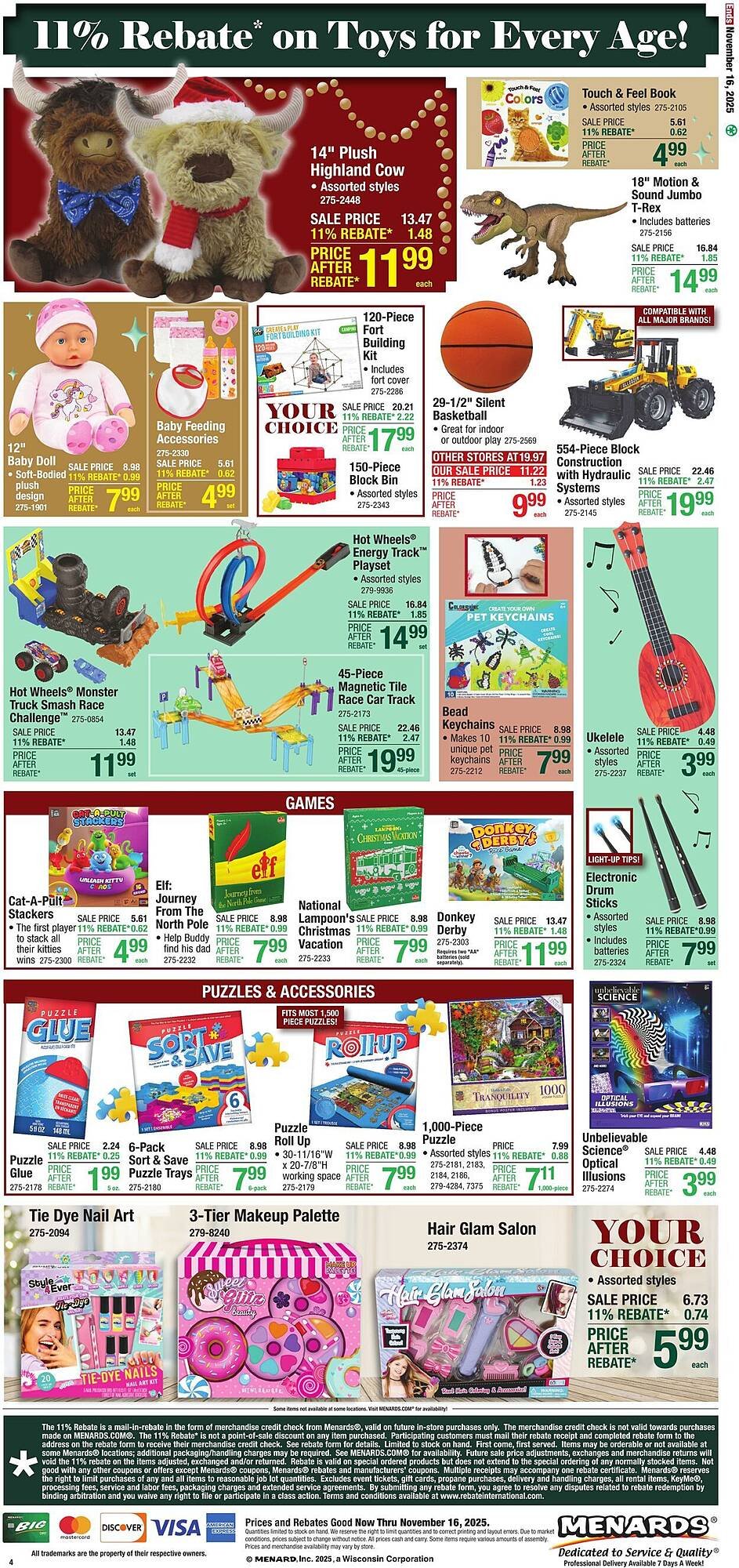 Menards weekly ad (2025-11-06 - 2025-11-16) | 4