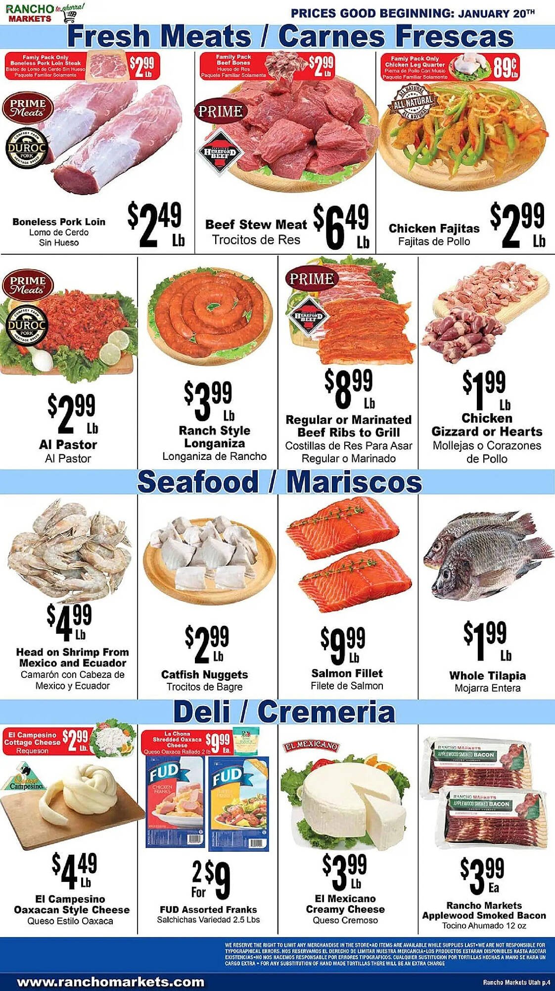 Rancho Markets weekly ad