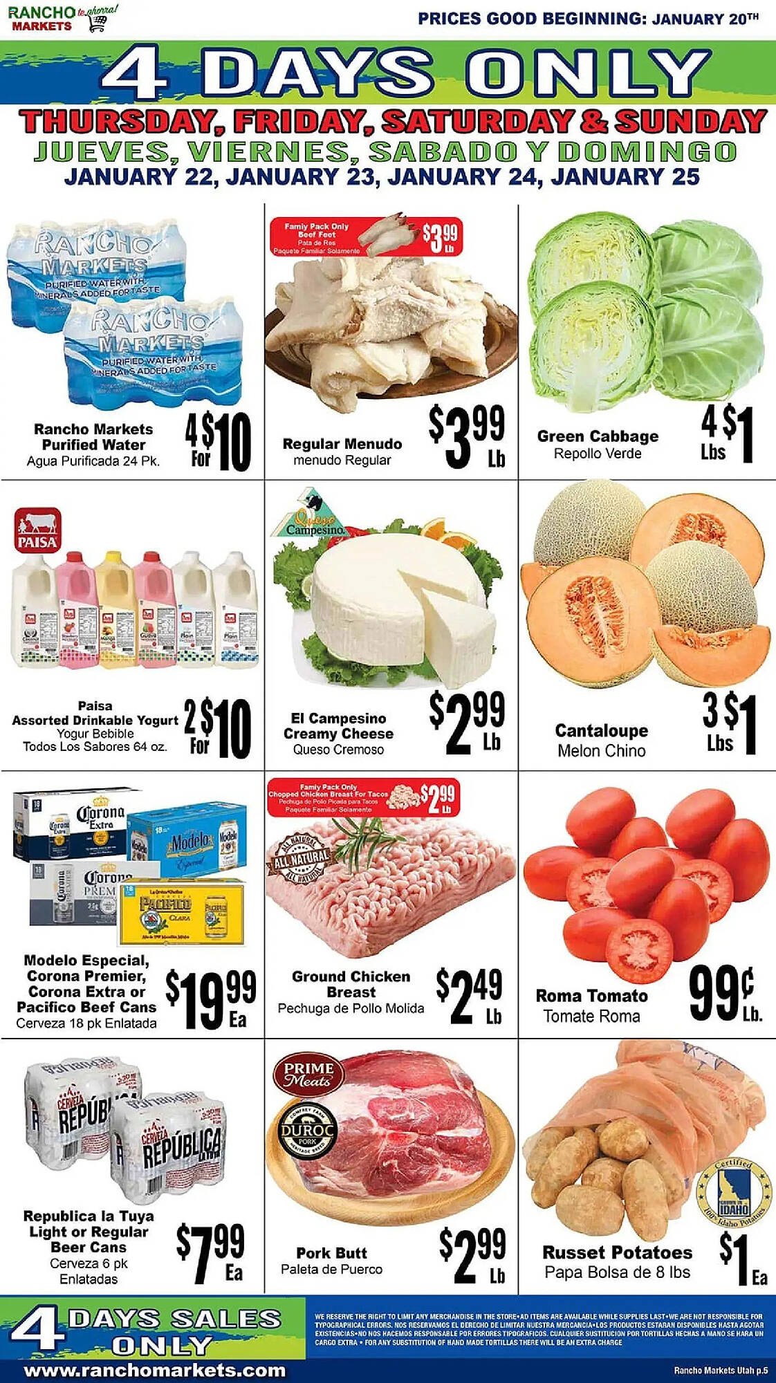 Rancho Markets weekly ad