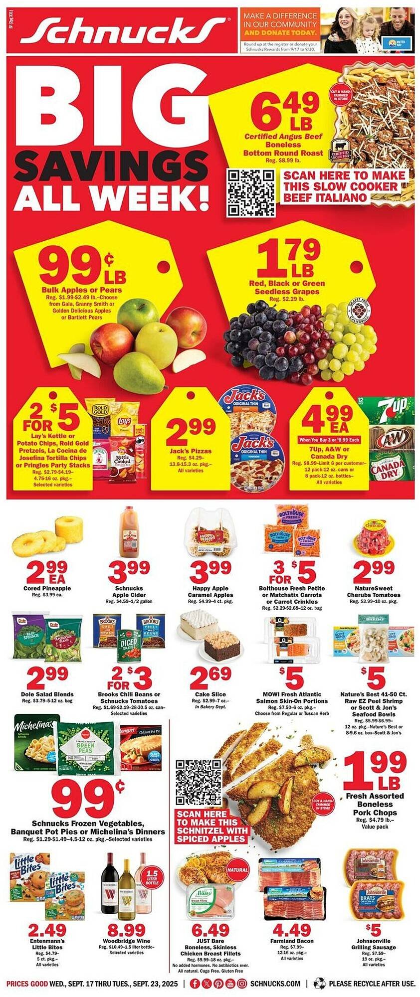 Schnucks weekly ad (2025-09-17 - 2025-09-23) | 1