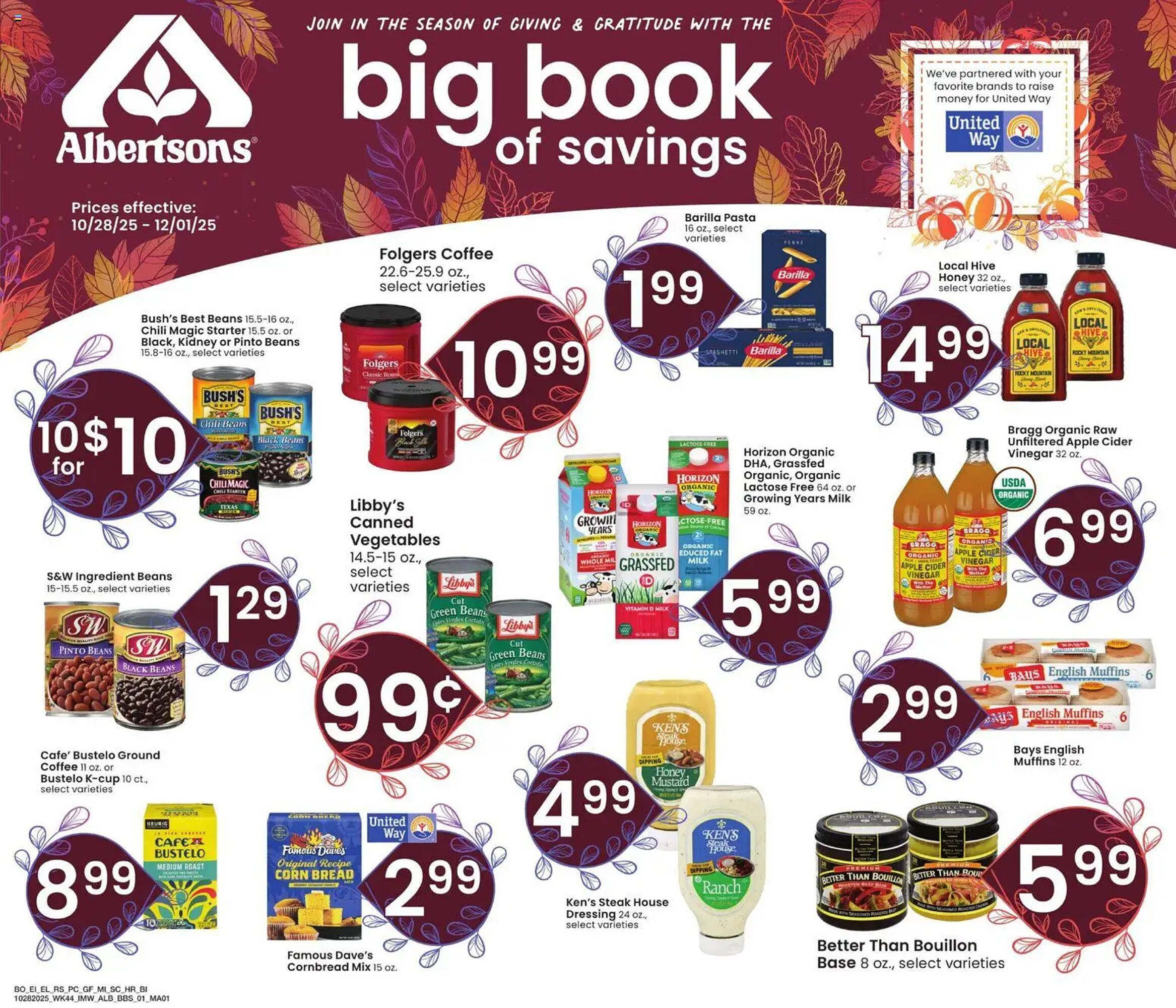 Albertsons weekly ad (2025-10-28 - 2025-12-01) | 1