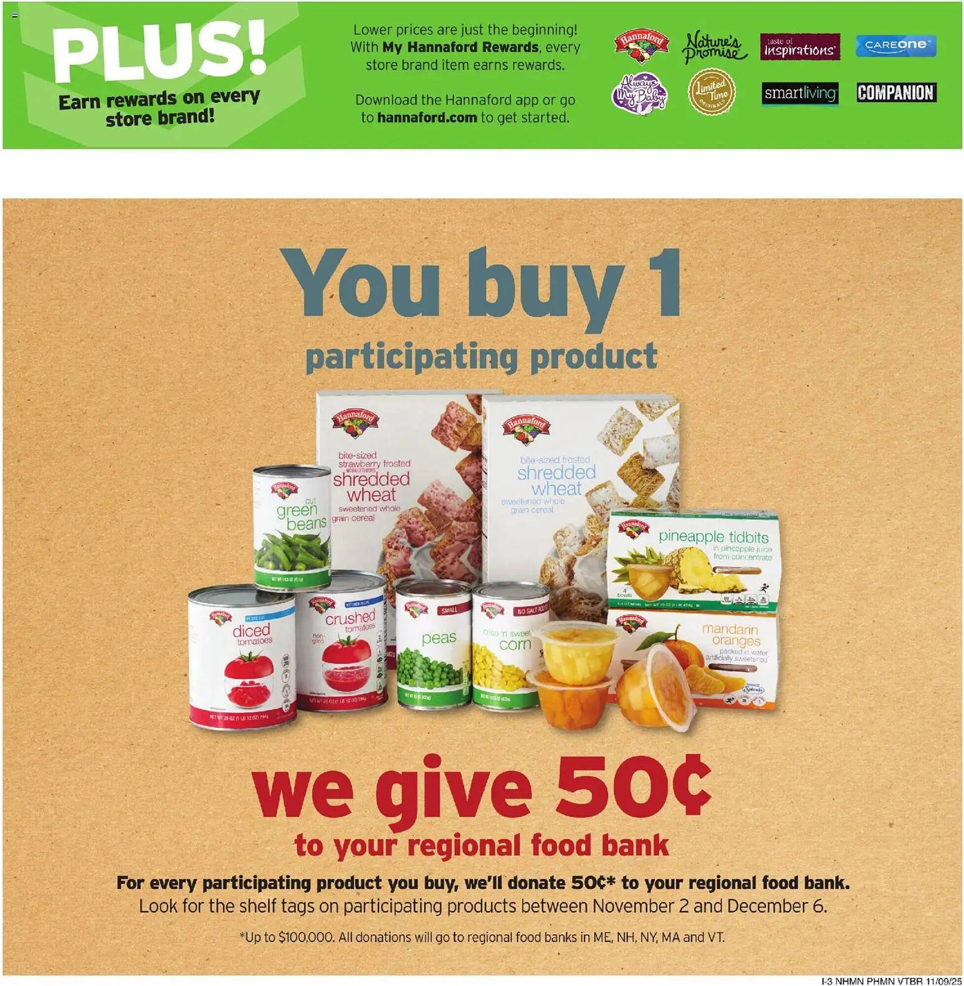 Hannaford flyer (2025-11-09 - 2025-11-15) | 11